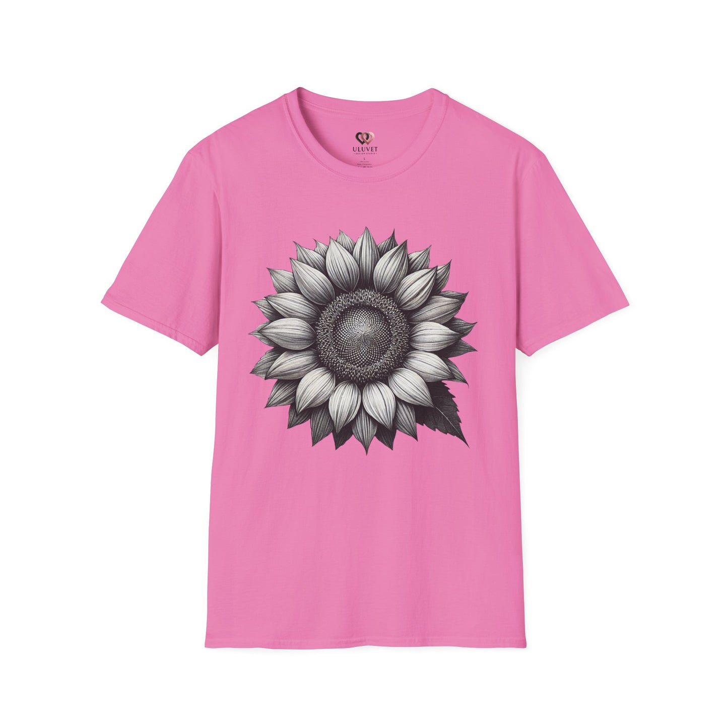 Sunflower Unisex Softstyle T-Shirt, Floral Graphic Tee, Plant Lover Gift, Casual Wear, Summer Style, Nature Enthusiast Apparel