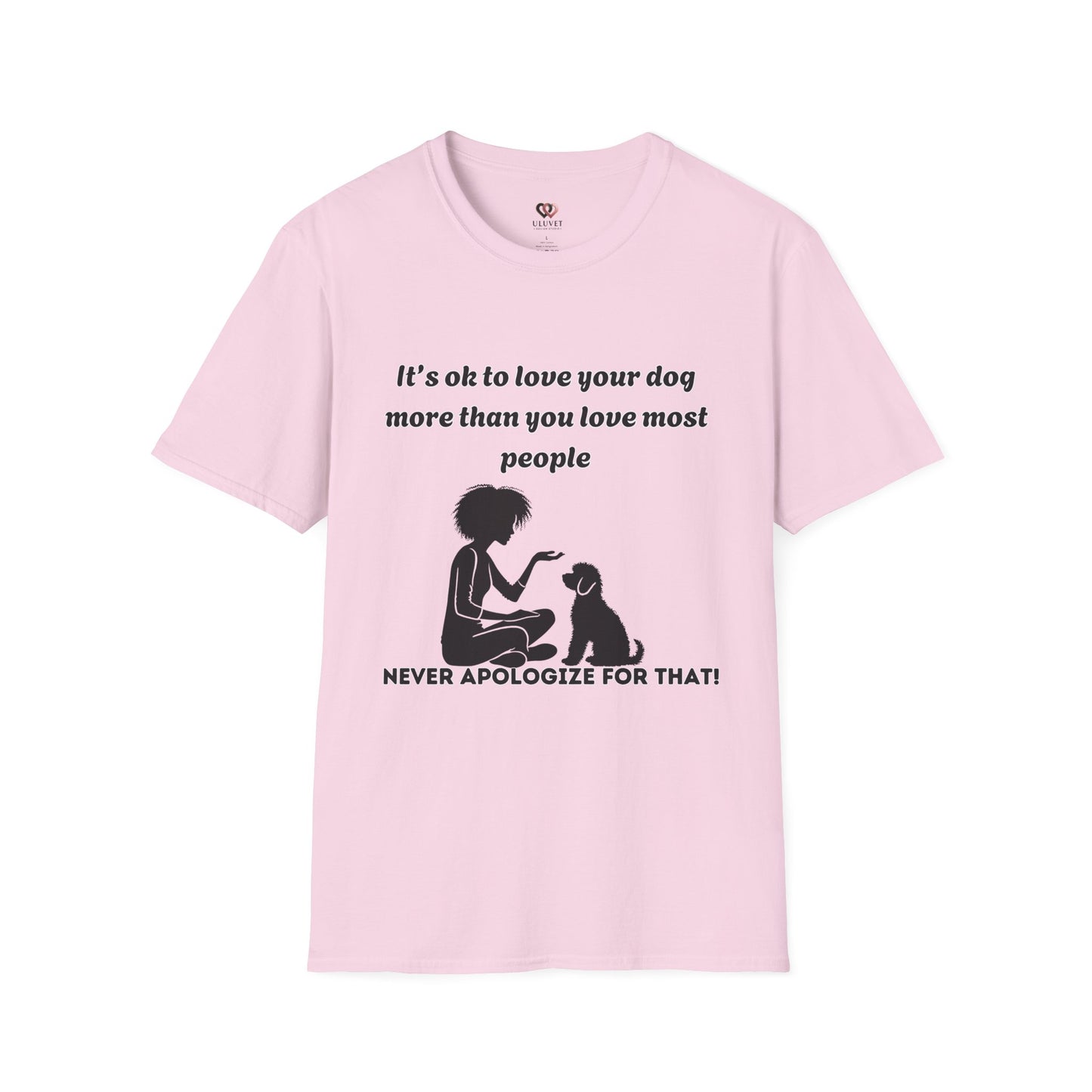 Dog Lover Unisex Softstyle T-Shirt - Perfect Gift for Pet Owners, Dog Moms, Animal Lovers, Casual Wear, Dog-Themed Apparel