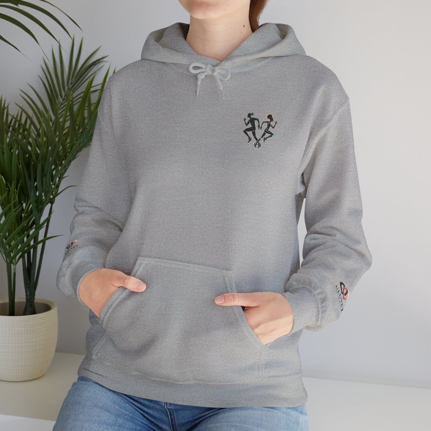 Dynamic Running Hooded Sweatshirt | Cozy Unisex Gift, Running Enthusiast Hoodie, Sportswear, Comfortable Style, Fitness Apparel
