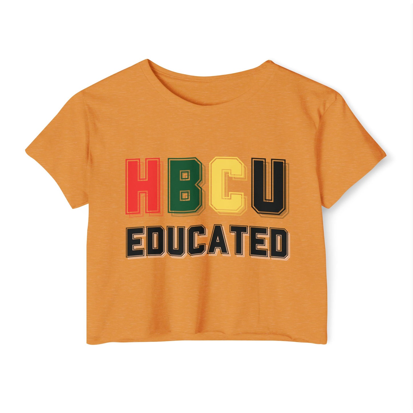 HBCU Women's Festival Crop Top, College Campus Shirt, Black History Month Tee, Retro Style Clothing, African American Pride Apparel
