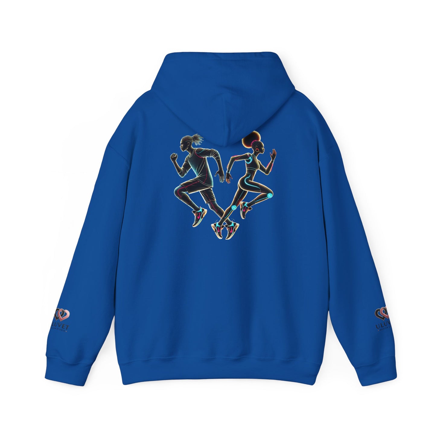 Dynamic Running Hooded Sweatshirt | Cozy Unisex Gift, Running Enthusiast Hoodie, Sportswear, Comfortable Style, Fitness Apparel