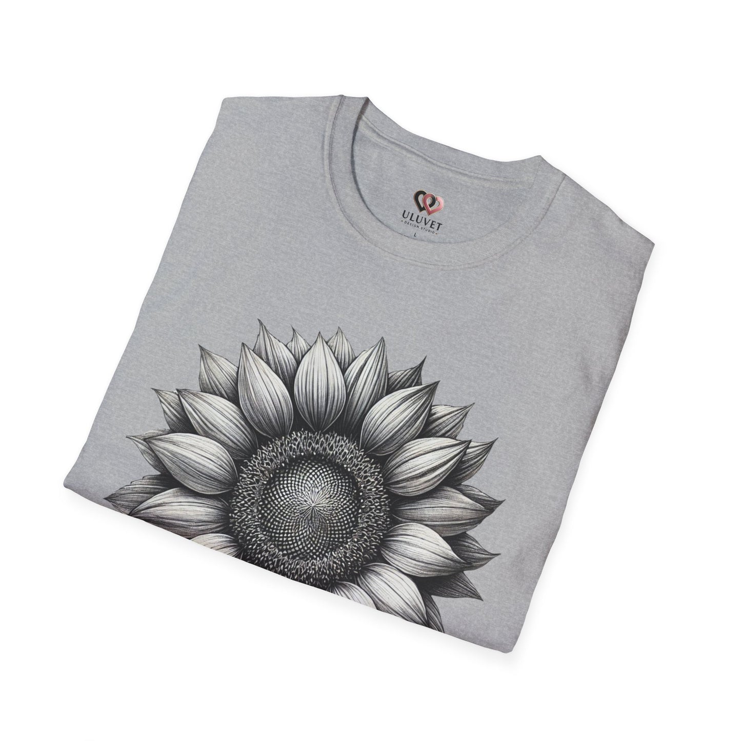 Sunflower Unisex Softstyle T-Shirt, Floral Graphic Tee, Plant Lover Gift, Casual Wear, Summer Style, Nature Enthusiast Apparel