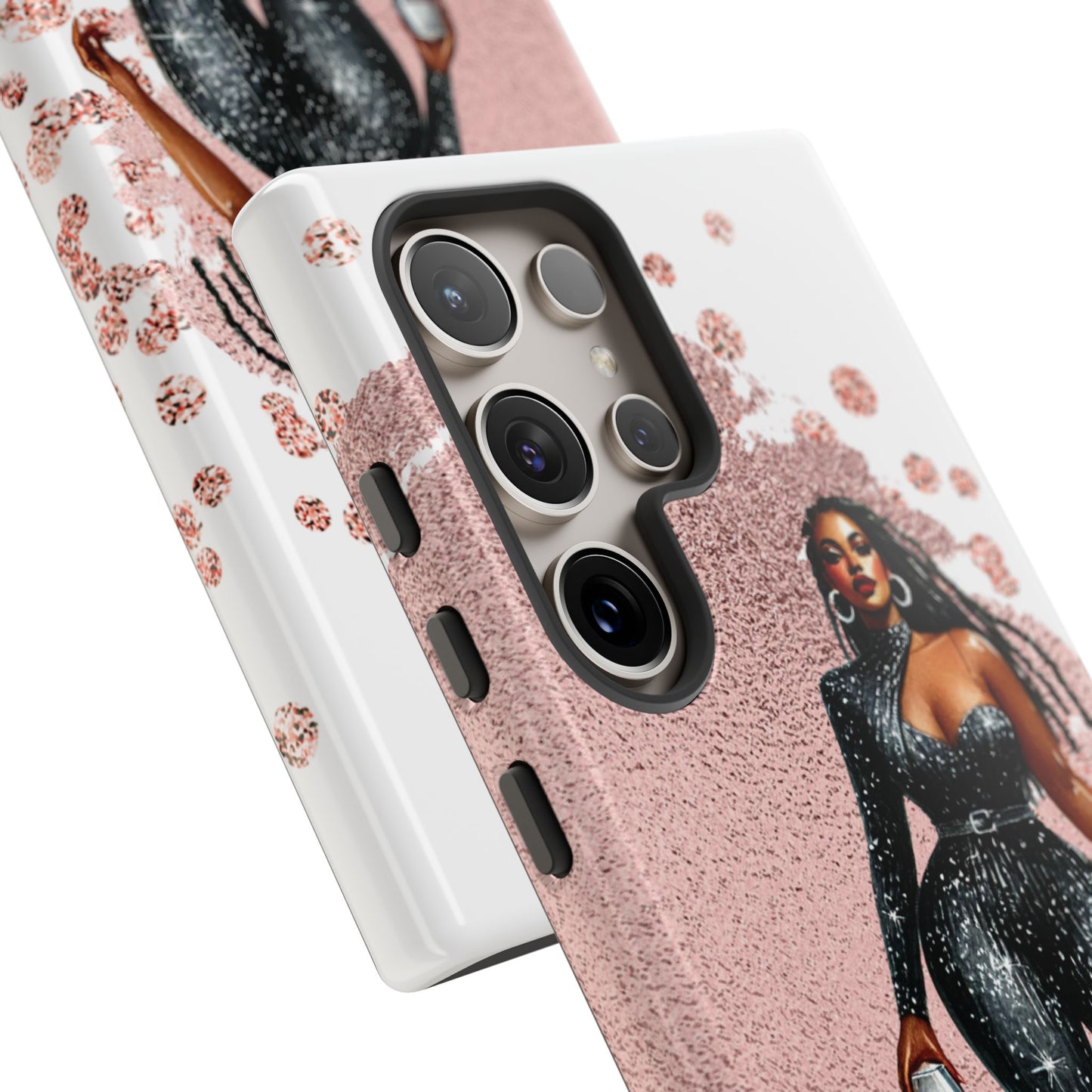 Glamorous Diva Cell Phone Case, Stylish Female Beauty Cover, Tough Cases for Women, Fabulous Girl Boss Accessories, Fashionable Lady Phone