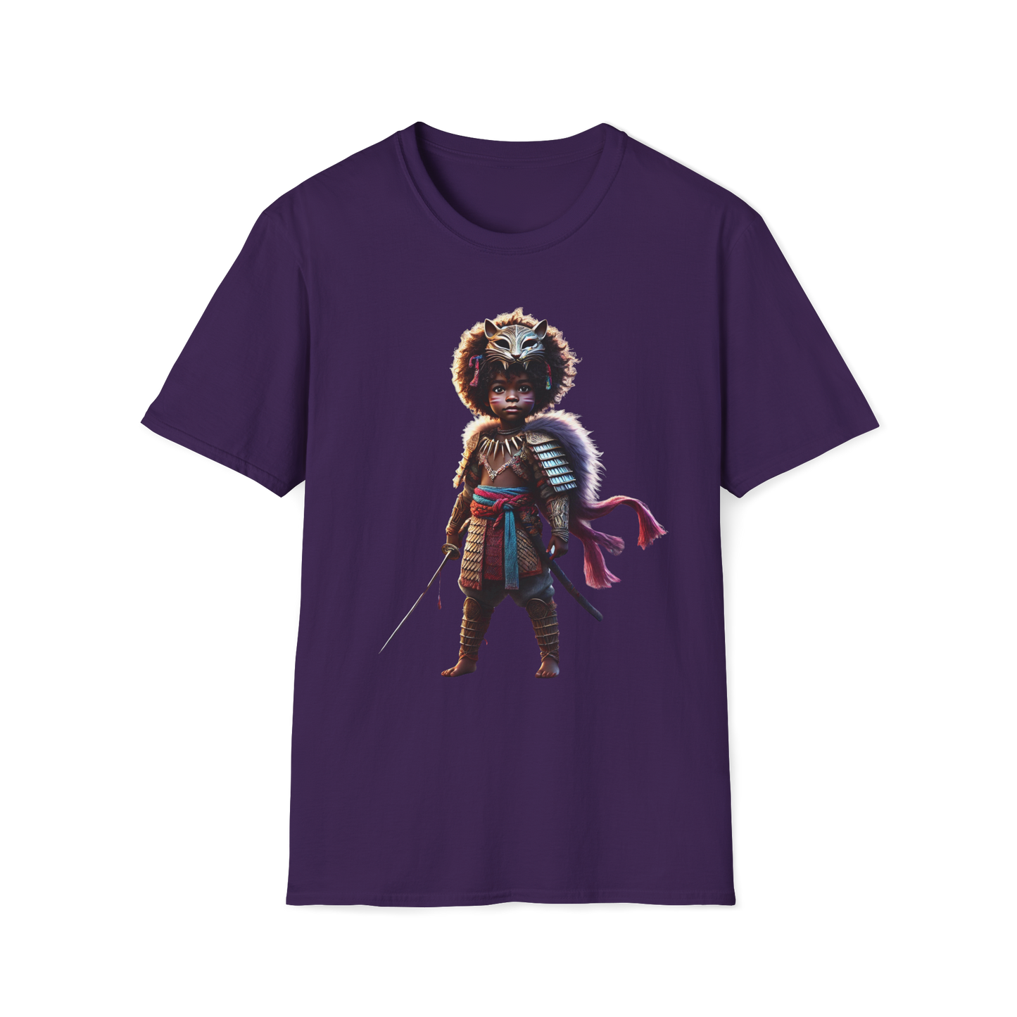 Warrior Spirit Unisex Softstyle T-Shirt - Vibrant Graphic Tee for Adventurers