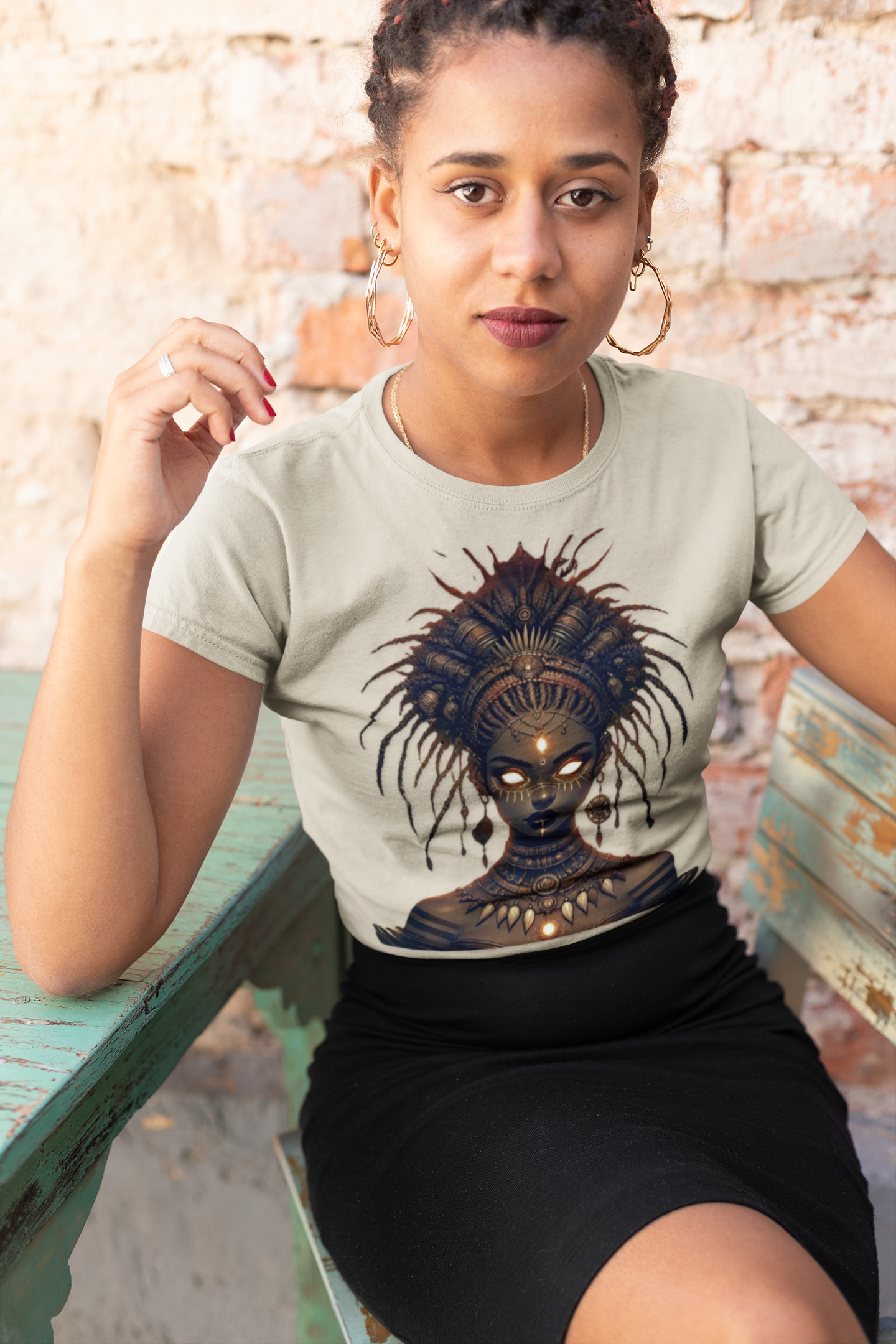 Artistic Goddess Unisex Softstyle T-Shirt - Ethereal Design for Everyday Wear