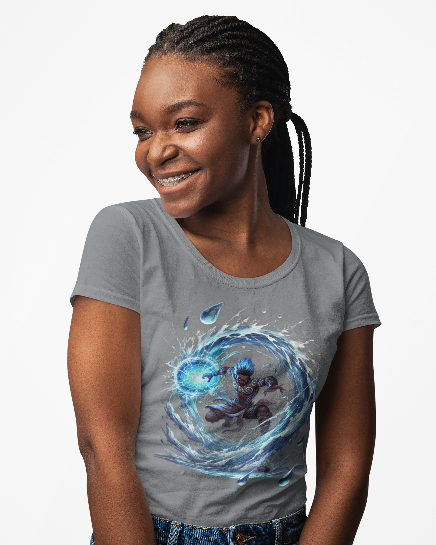 Water Anime Unisex Softstyle T-Shirt