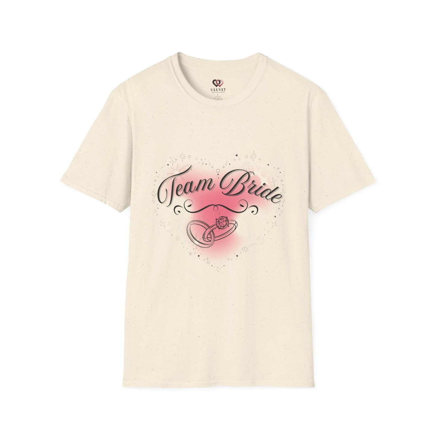 Team Bride T-Shirt, Wedding Party Tee, Bridal Shower Gift, Unisex Softstyle Shirt, Engagement Celebration Top, Bachelorette Party Outfit