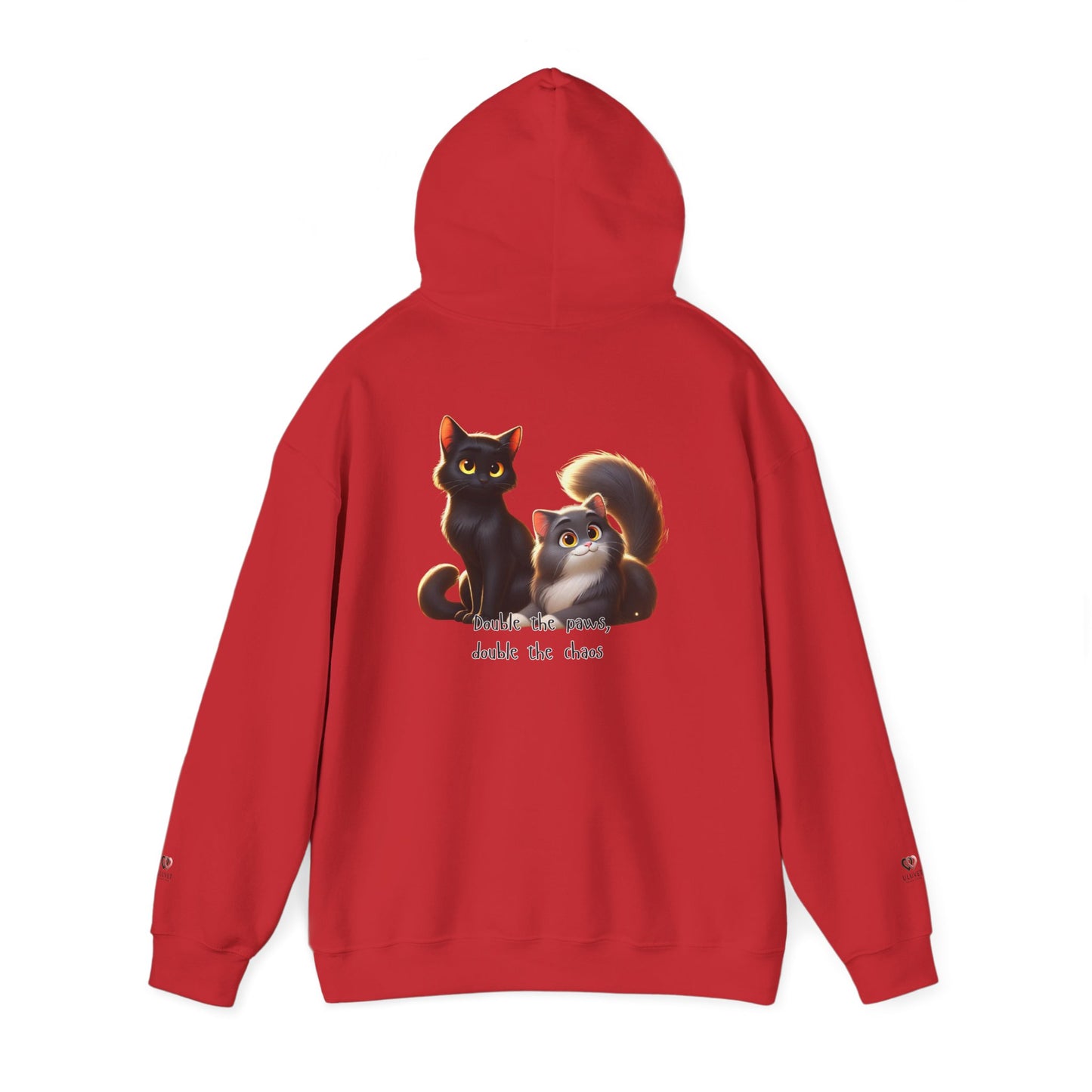 Charming Cat Sweatshirt for Cat Lovers, Cozy Hoodie for Winter, Ideal Gift for Pet Owners, Birthday, Holidays, Animal Themed Apparel