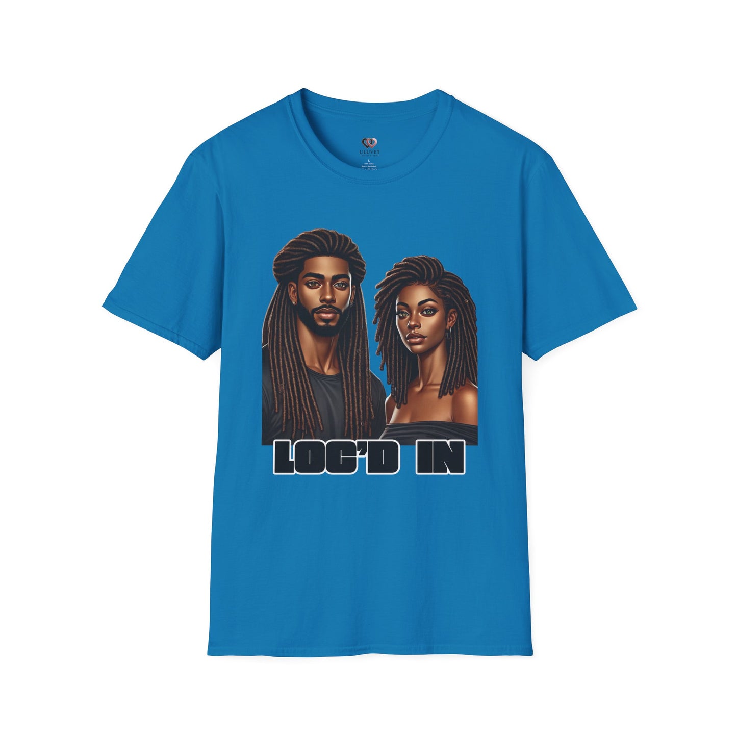 Loc'd In Unisex Softstyle T-Shirt, Unique Hair Art Tee, Gift for Dreadlock Lovers, Casual Wear, Trendy Apparel