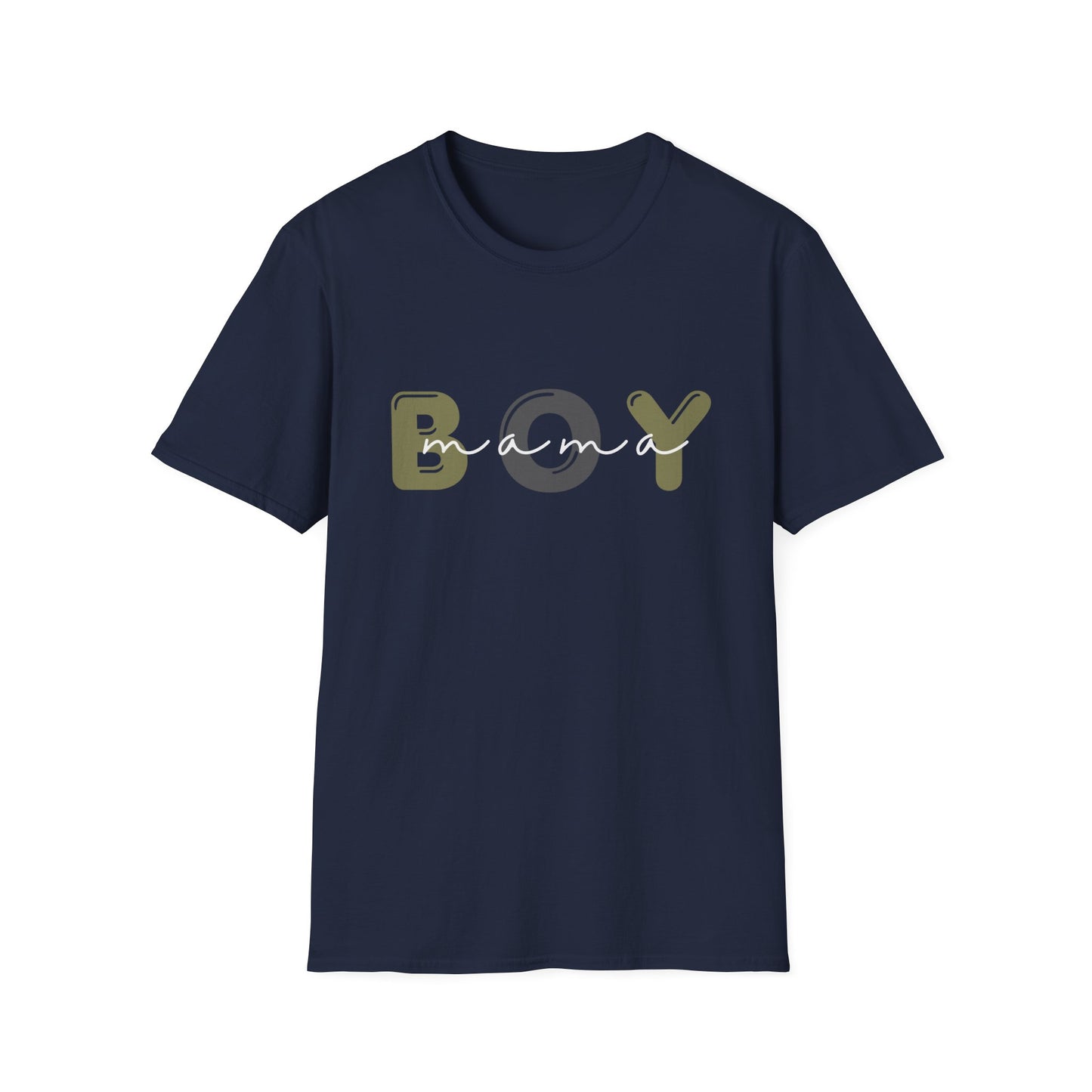 Boy Mama Unisex Softstyle T-Shirt, Casual Tee for Moms, Perfect Gift for Mother's Day, Summer Apparel, Family Matching Tee