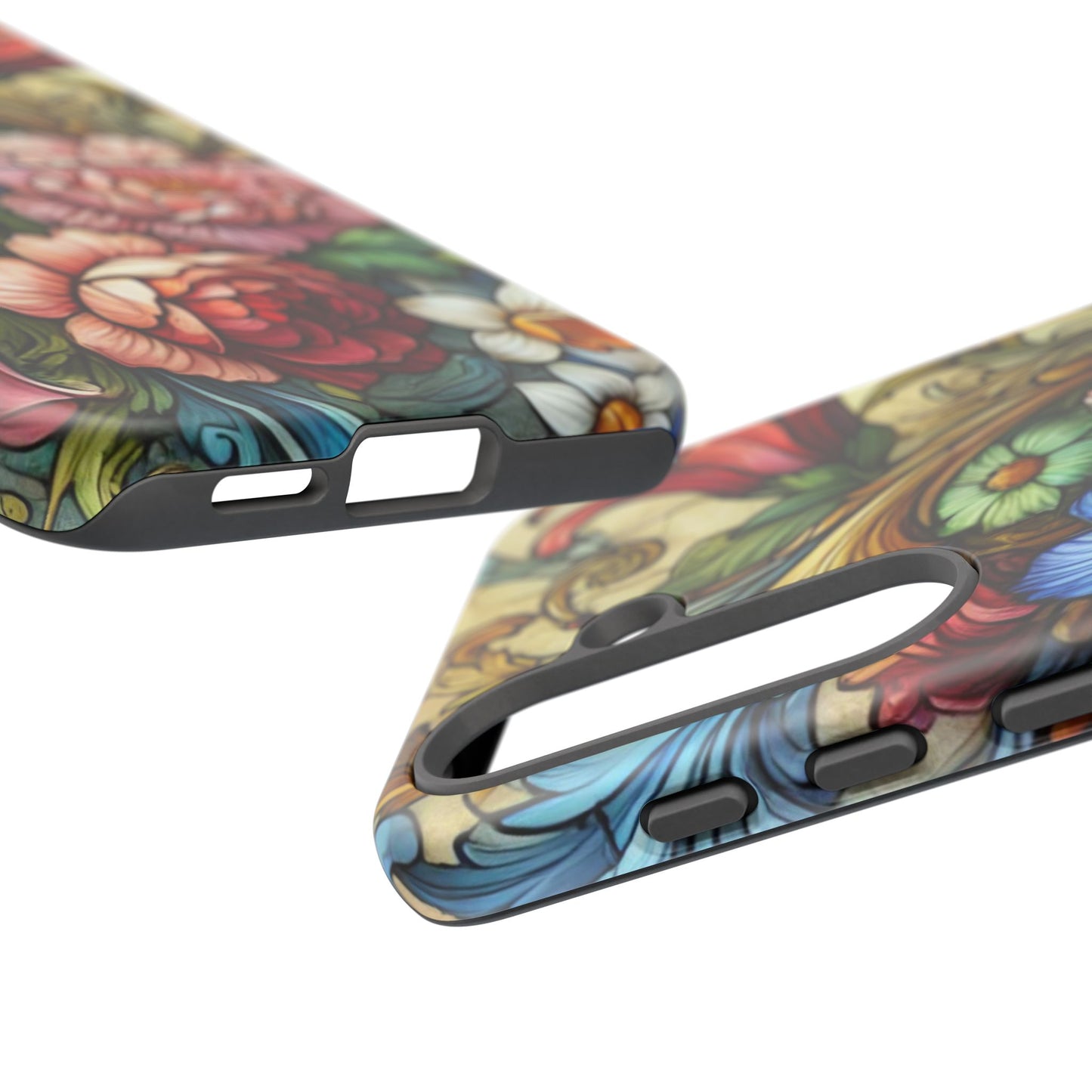 Floral Phone Case, Tough Cases with Colorful Floral Design, Gift for Her, Elegant Phone Cover, Spring Vibes, Unique Design