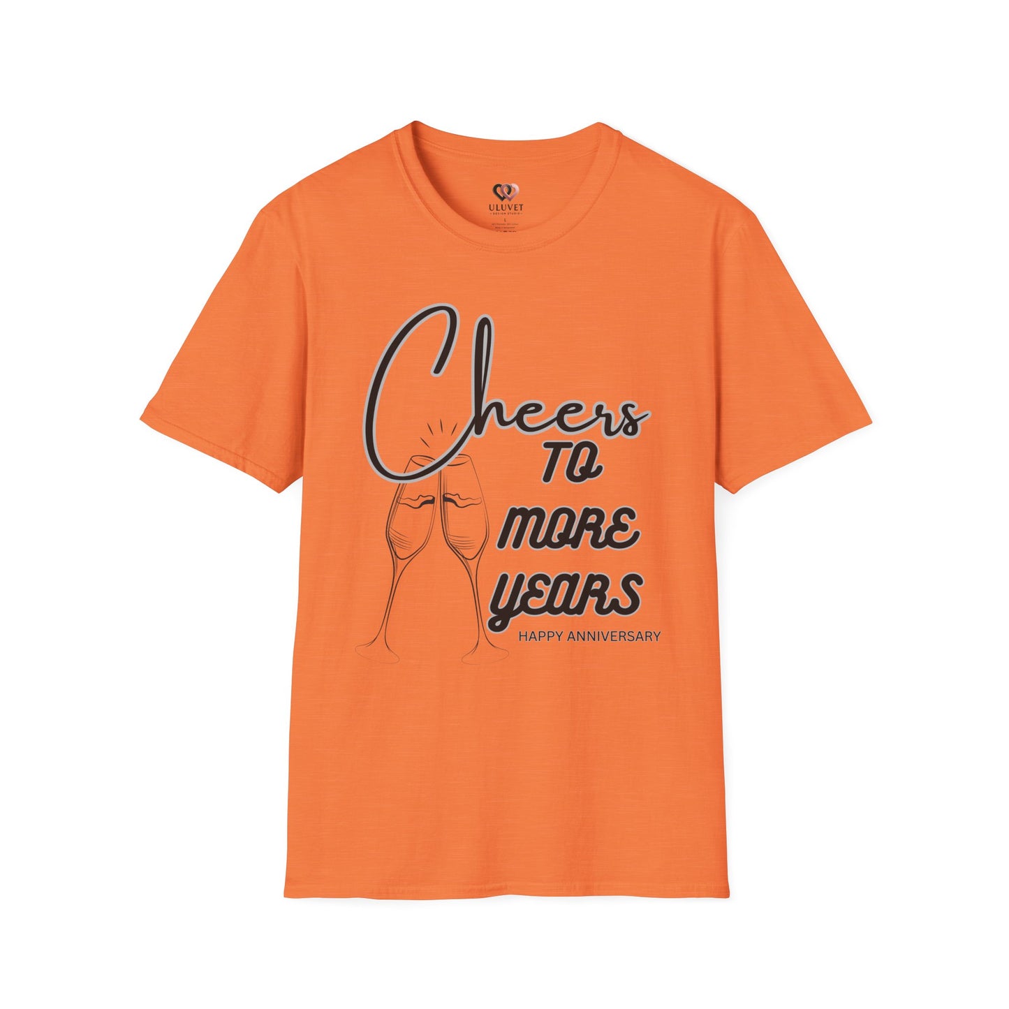 Cheers to More Years Anniversary T-Shirt, Gift for Couples, Unisex Tee, Celebration Shirt, Happy Anniversary Outfit
