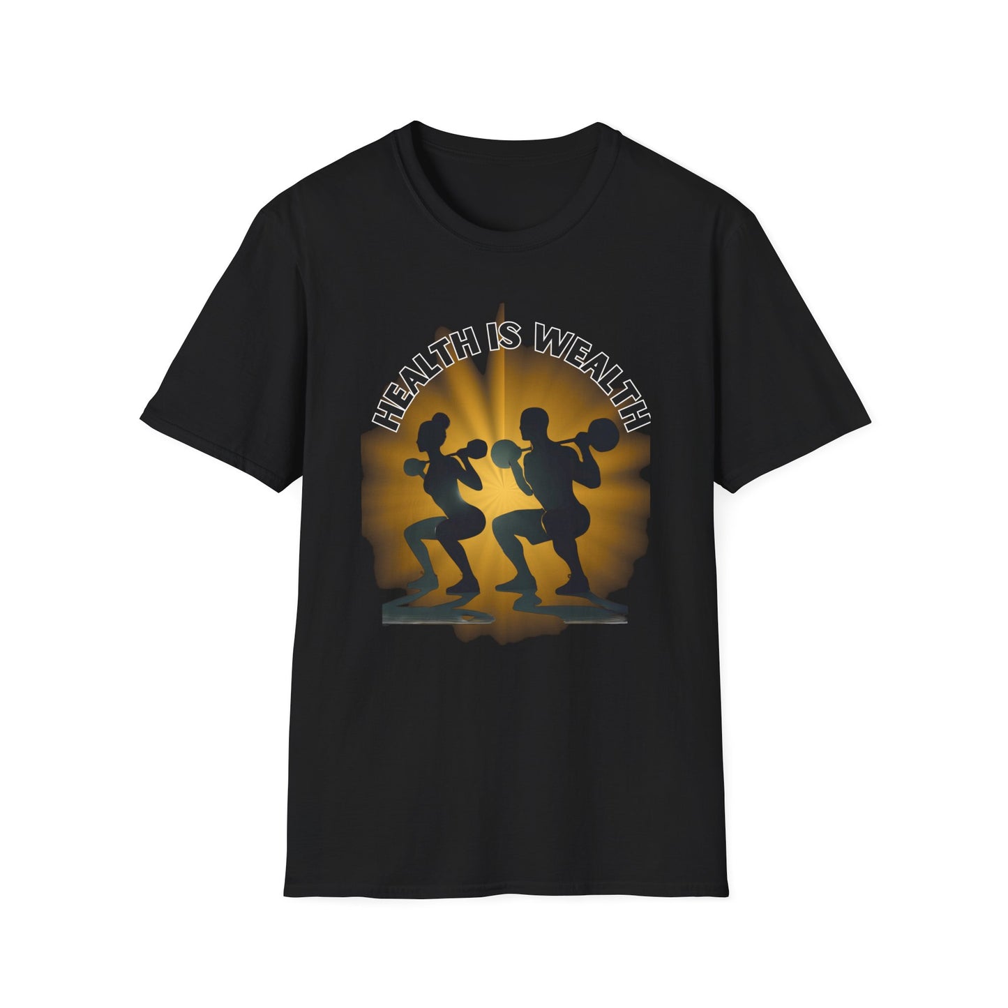 Health is Wealth Unisex T-Shirt | Motivational Workout Tee, Fitness Apparel, Gym Shirt, Gift for Health Enthusiasts