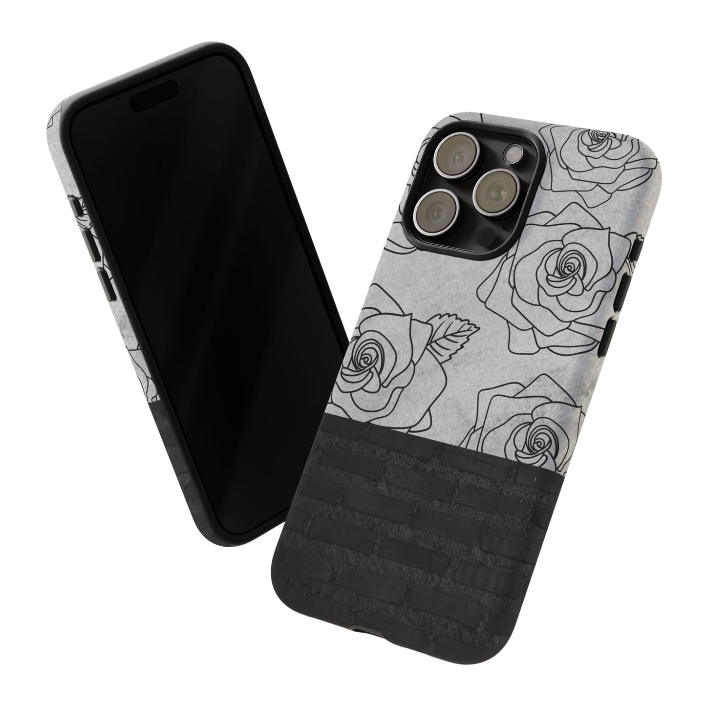 Tough Cases, Floral Stylish Modern Phone Cover, Flower Patterned Protective Case, Trendy Smartphone Shell, Botanical Design Phone Protector,