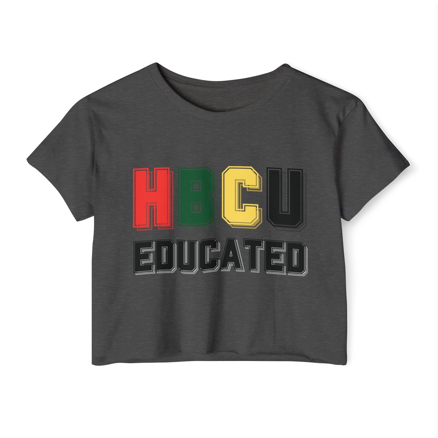 HBCU Women's Festival Crop Top, College Campus Shirt, Black History Month Tee, Retro Style Clothing, African American Pride Apparel