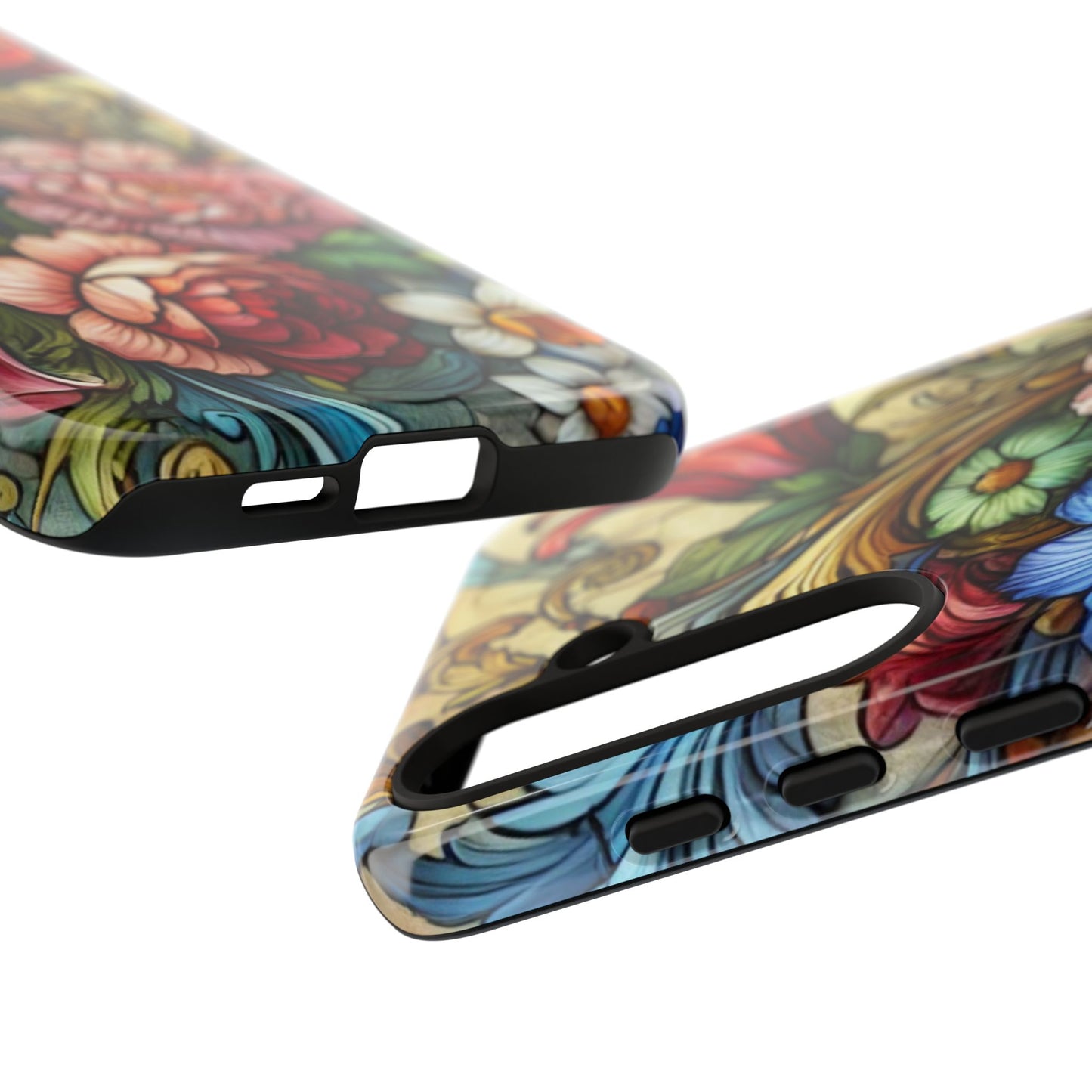 Floral Phone Case, Tough Cases with Colorful Floral Design, Gift for Her, Elegant Phone Cover, Spring Vibes, Unique Design