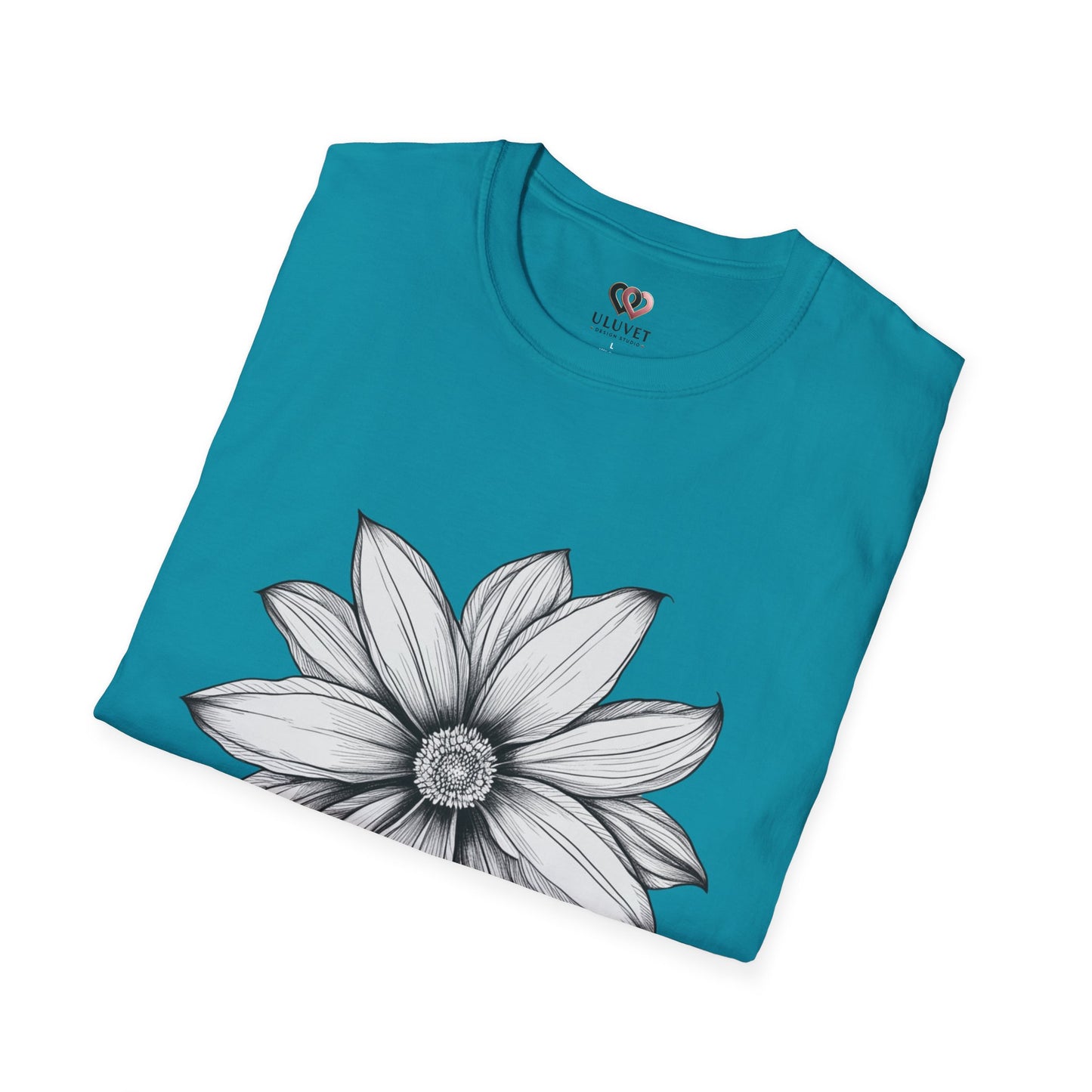 Floral Graphic T-Shirt, Softstyle Tee, Nature Lover Gift, Casual Wear, Birthday Apparel, Eco-Friendly Fashion