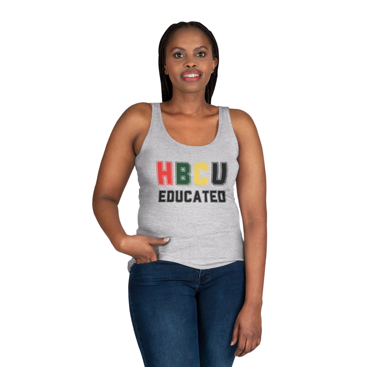 HBCU Educated Women's Tank Top - Celebrate Your Pride, Perfect for Summer Outings, College Events, Graduation Gifts, Back to School, Casual