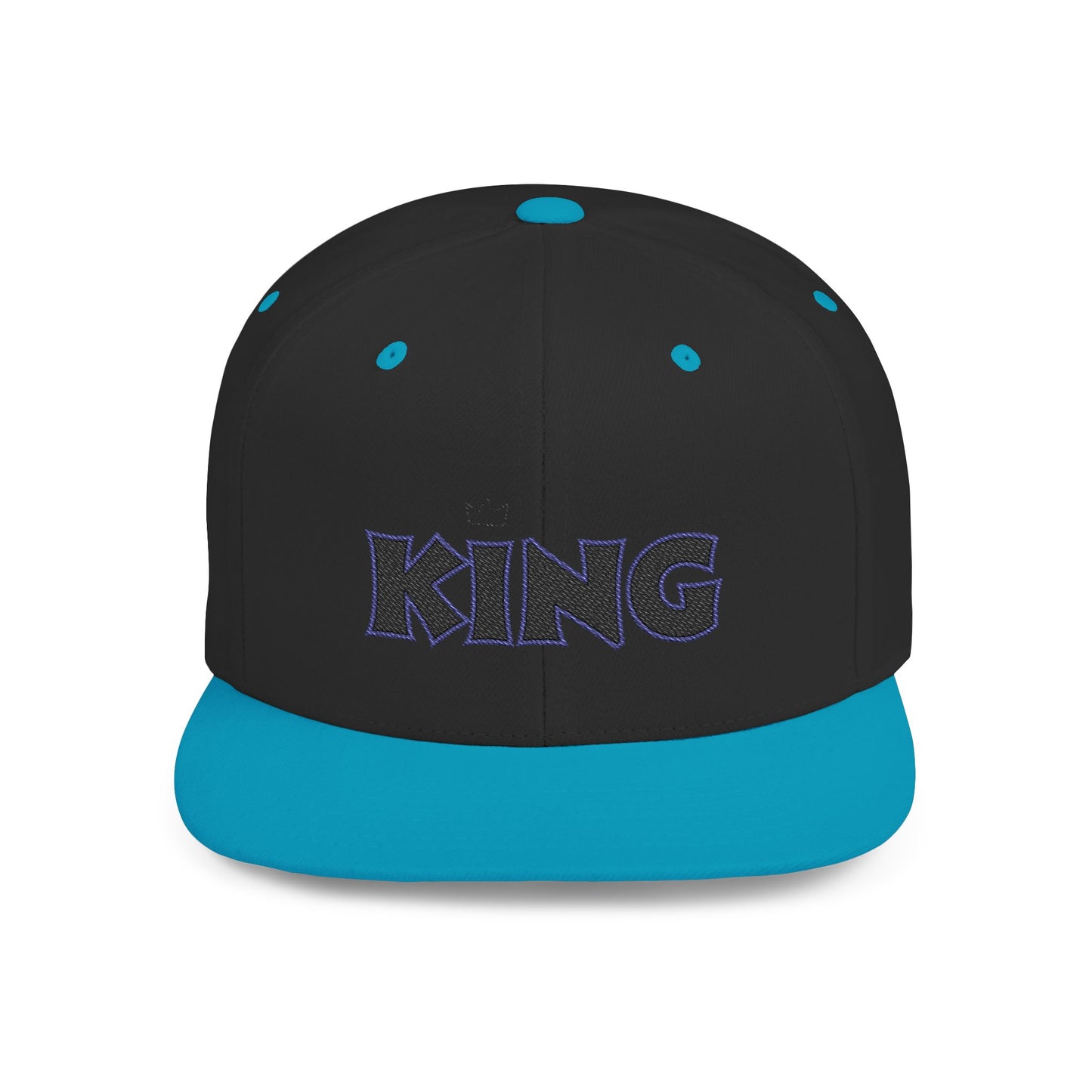 King Flat Bill Snapback Hat, Trendy Cap for Men, Streetwear Fashion, Gift for Him, Birthday or Father's Day Present