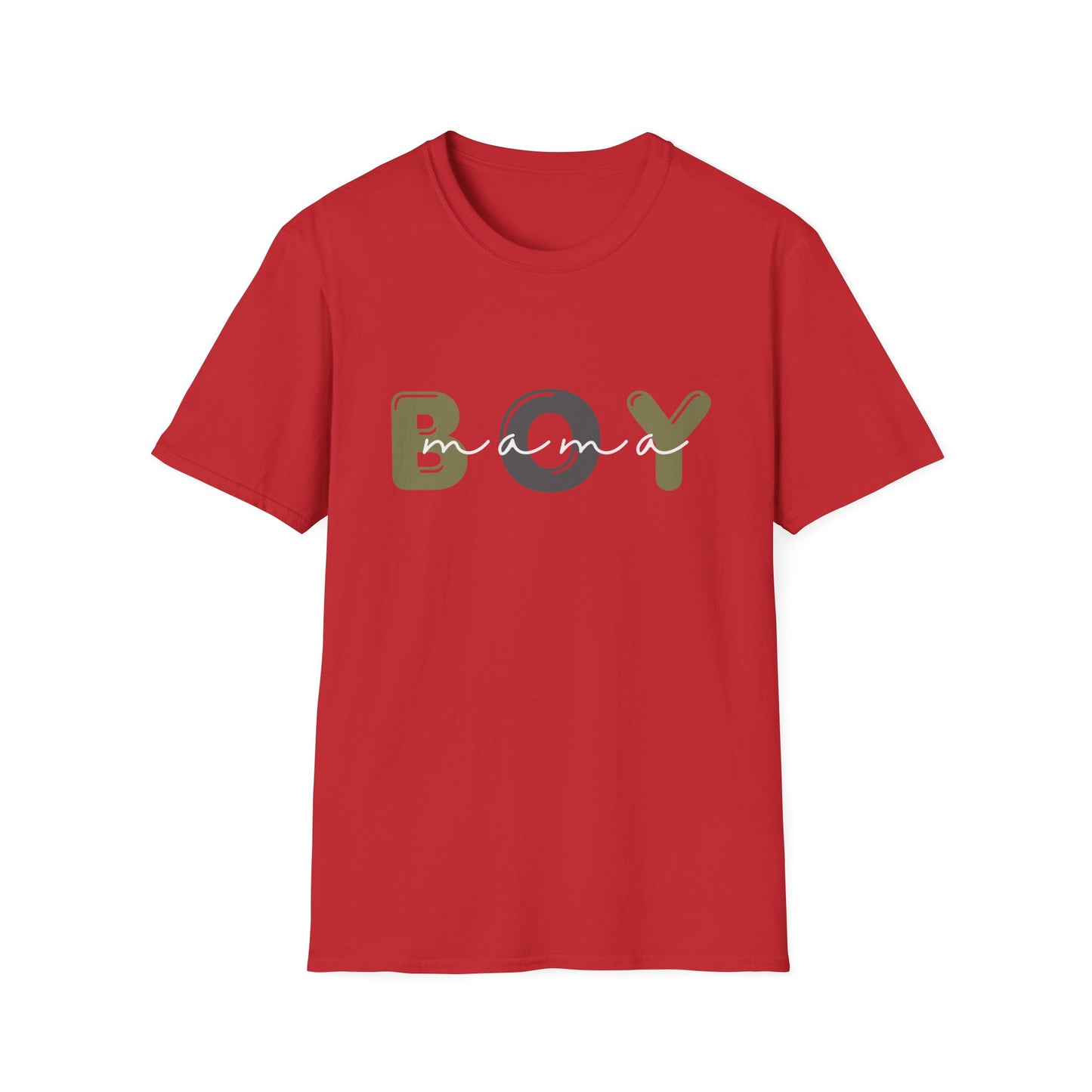 Boy Mama Unisex Softstyle T-Shirt, Casual Tee for Moms, Perfect Gift for Mother's Day, Summer Apparel, Family Matching Tee
