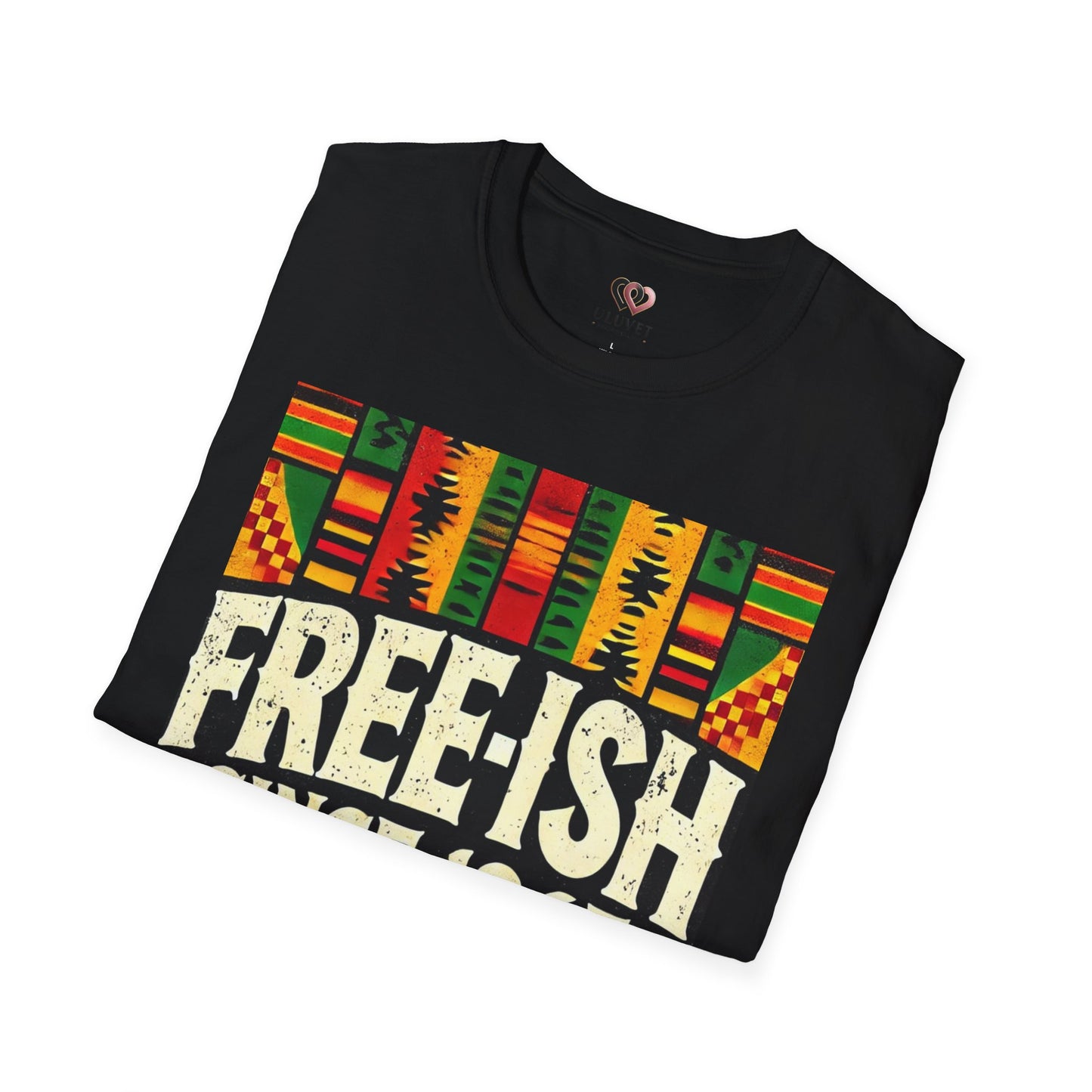 Free-ish Since 1865 Unisex Softstyle T-Shirt, Casual Wear, Black History Month, Gift for Activists, Comfortable Tee
