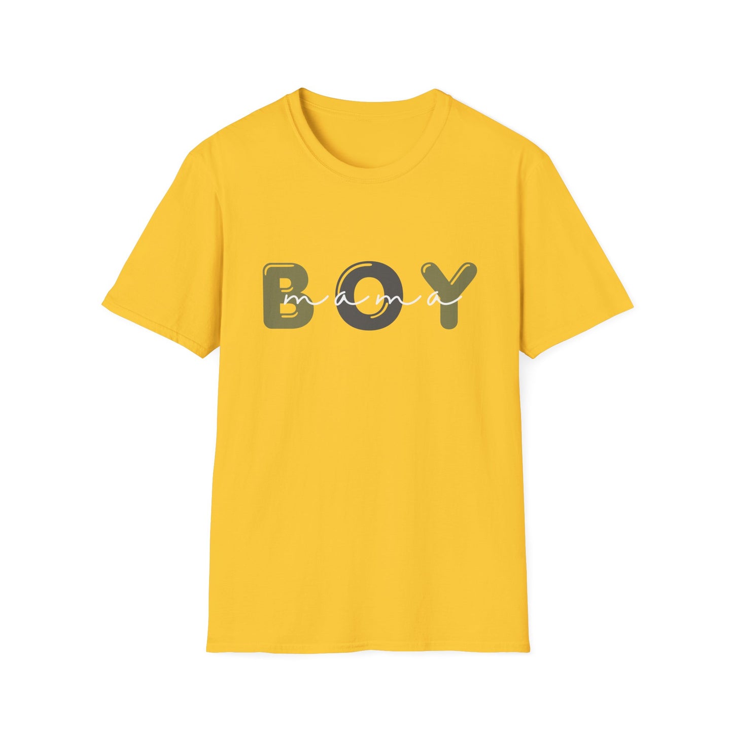 Boy Mama Unisex Softstyle T-Shirt, Casual Tee for Moms, Perfect Gift for Mother's Day, Summer Apparel, Family Matching Tee