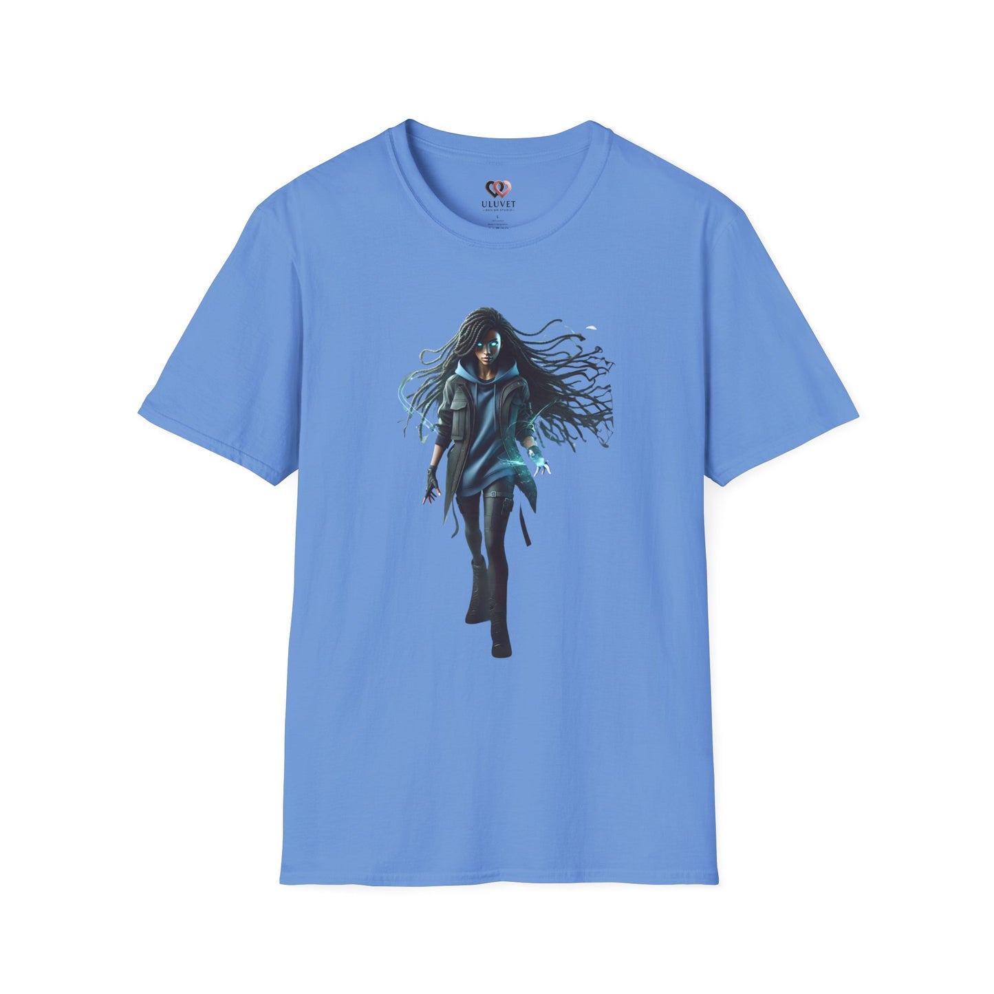 Mystical Girl Unisex Softstyle T-Shirt, Fantasy Tee, Gift for Her, Unique Graphic Tee, Cool Casual Wear, Birthday Gift, Halloween Costume