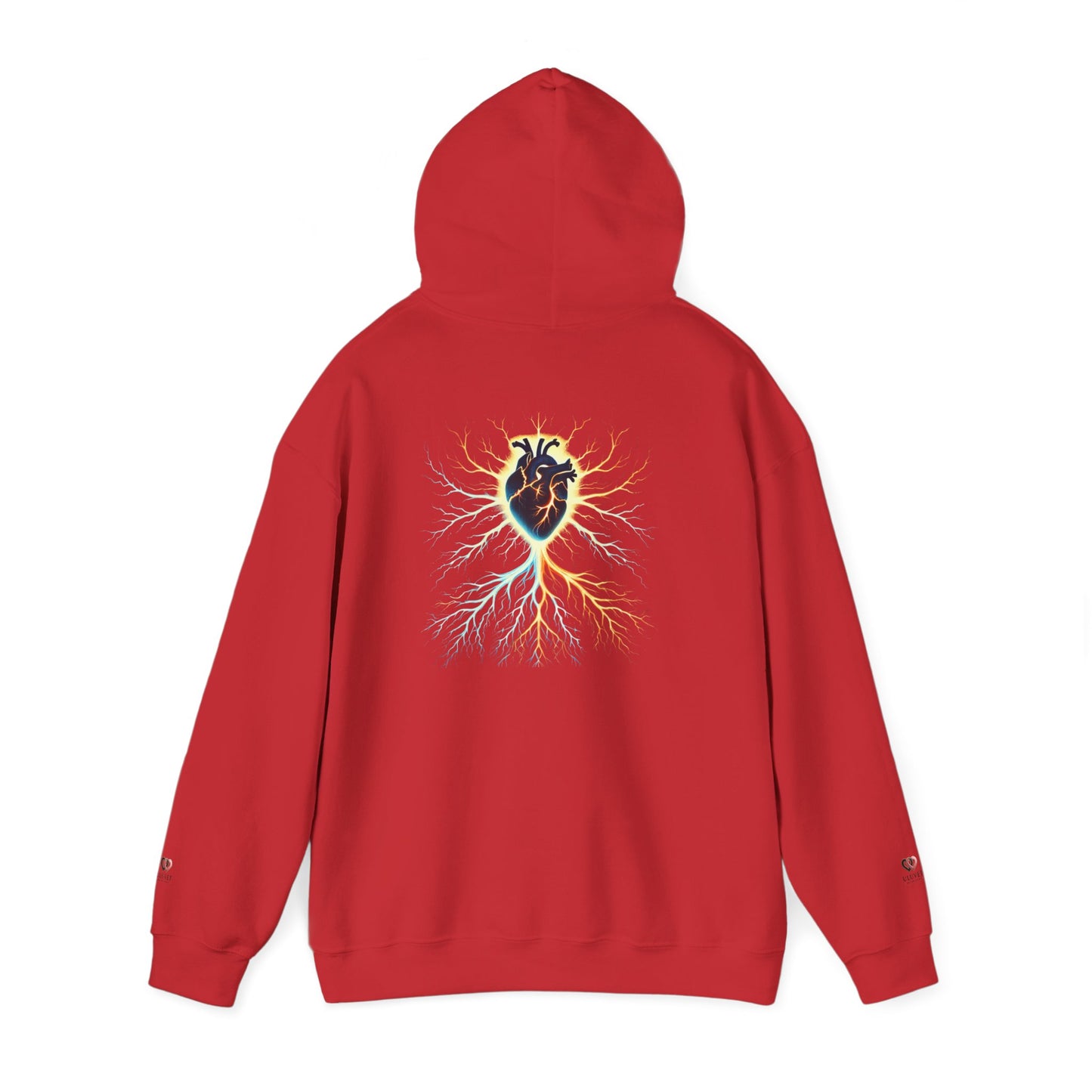 Bohemian Heart Tree Hoodie - Unisex Heavy Blend Sweatshirt, Cozy Gift, Spiritual Style, Nature Lover Apparel, Unique Hoodie