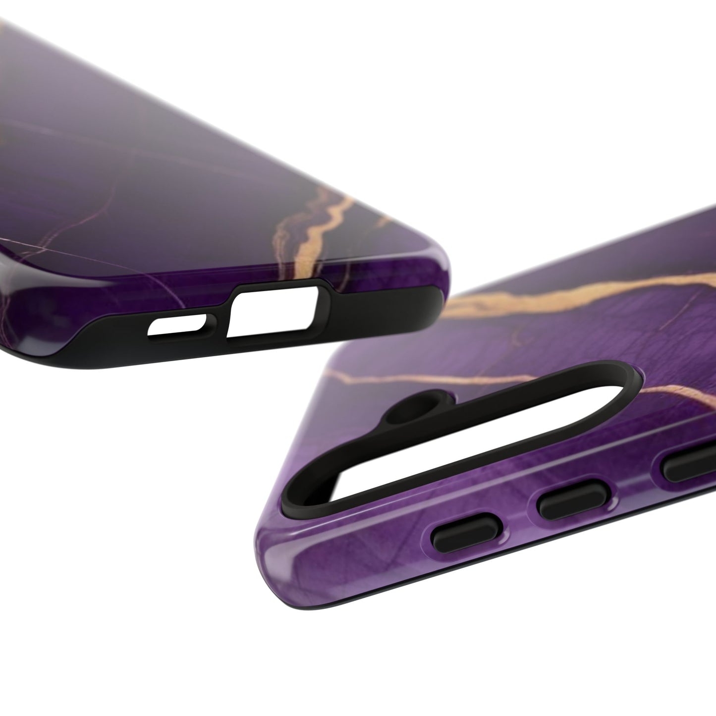 Elegant Purple Marble Phone Case - Tough Cases, Stylish Mobile Cover, Unique Gift for Her, Luxe Phone Accessories, Trendy Smartphone Case