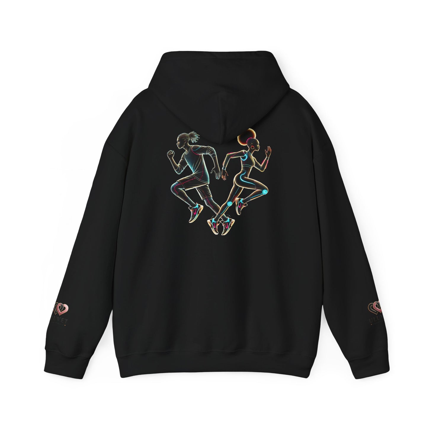 Dynamic Running Hooded Sweatshirt | Cozy Unisex Gift, Running Enthusiast Hoodie, Sportswear, Comfortable Style, Fitness Apparel