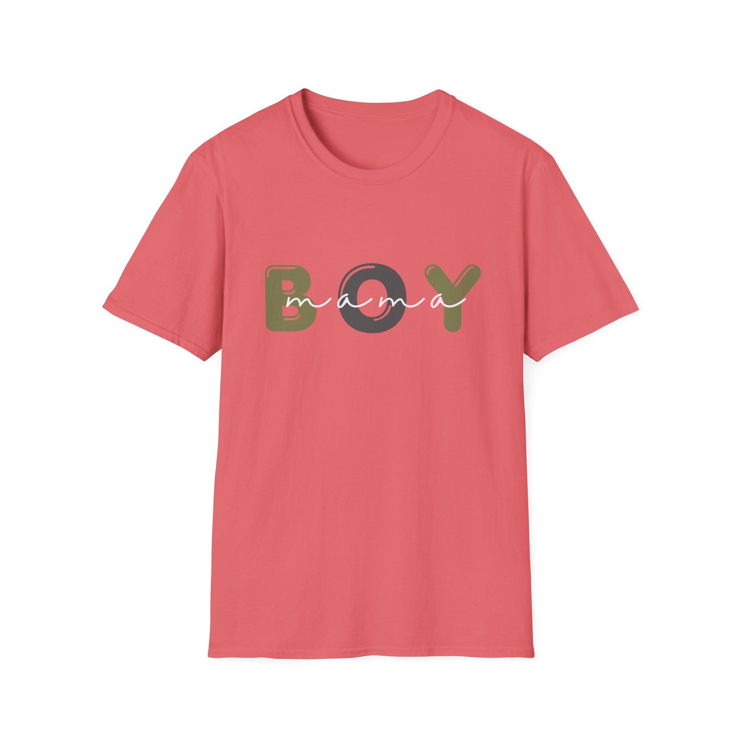 Boy Mama Unisex Softstyle T-Shirt, Casual Tee for Moms, Perfect Gift for Mother's Day, Summer Apparel, Family Matching Tee