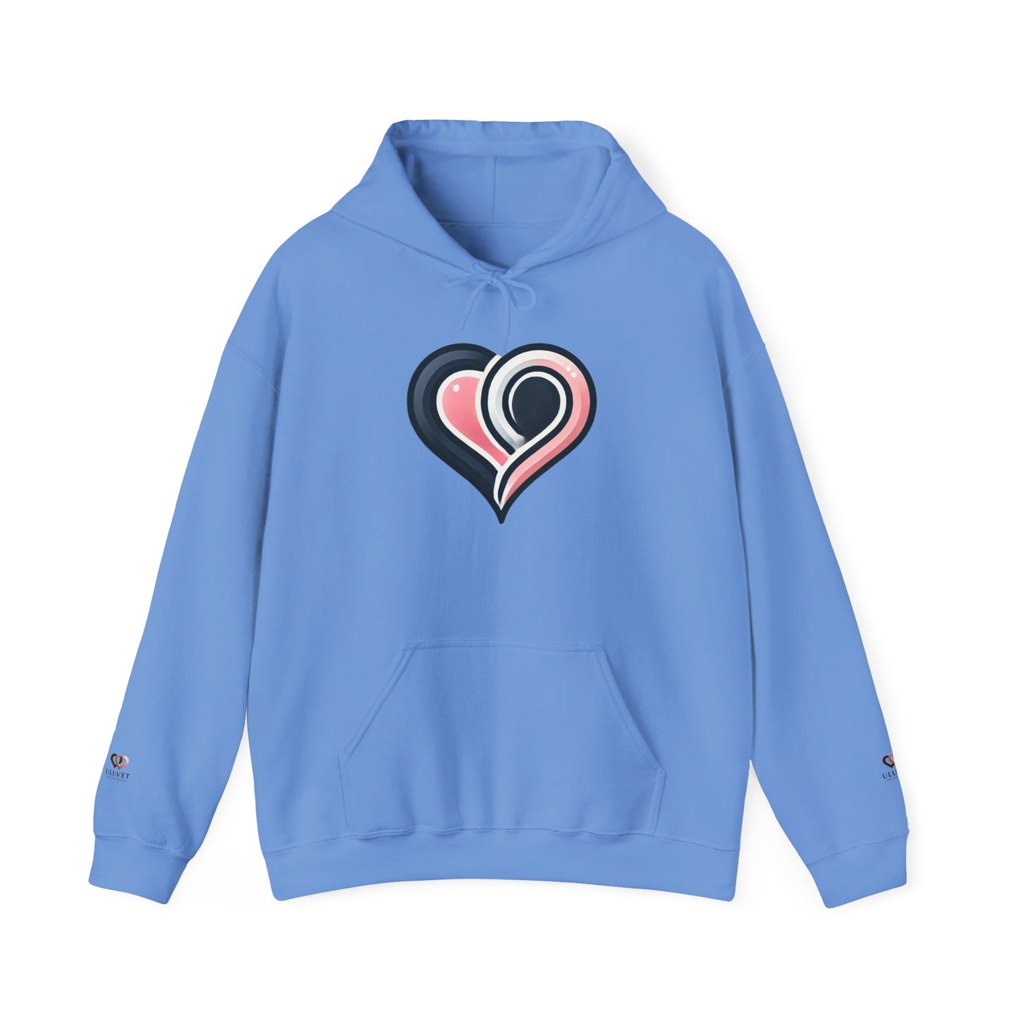 Cozy Heart Design Unisex Hoodie, Perfect for Valentine's Day, Gift for Couples, Love Apparel, Casual Comfort, Everyday Wear