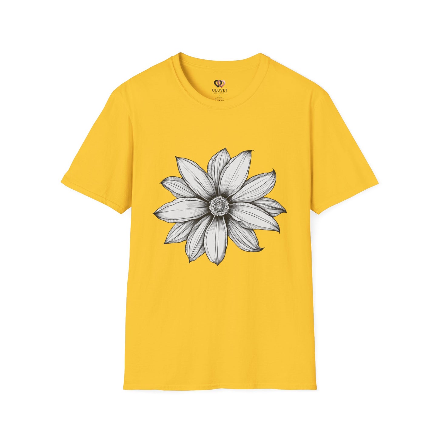 Floral Graphic T-Shirt, Softstyle Tee, Nature Lover Gift, Casual Wear, Birthday Apparel, Eco-Friendly Fashion