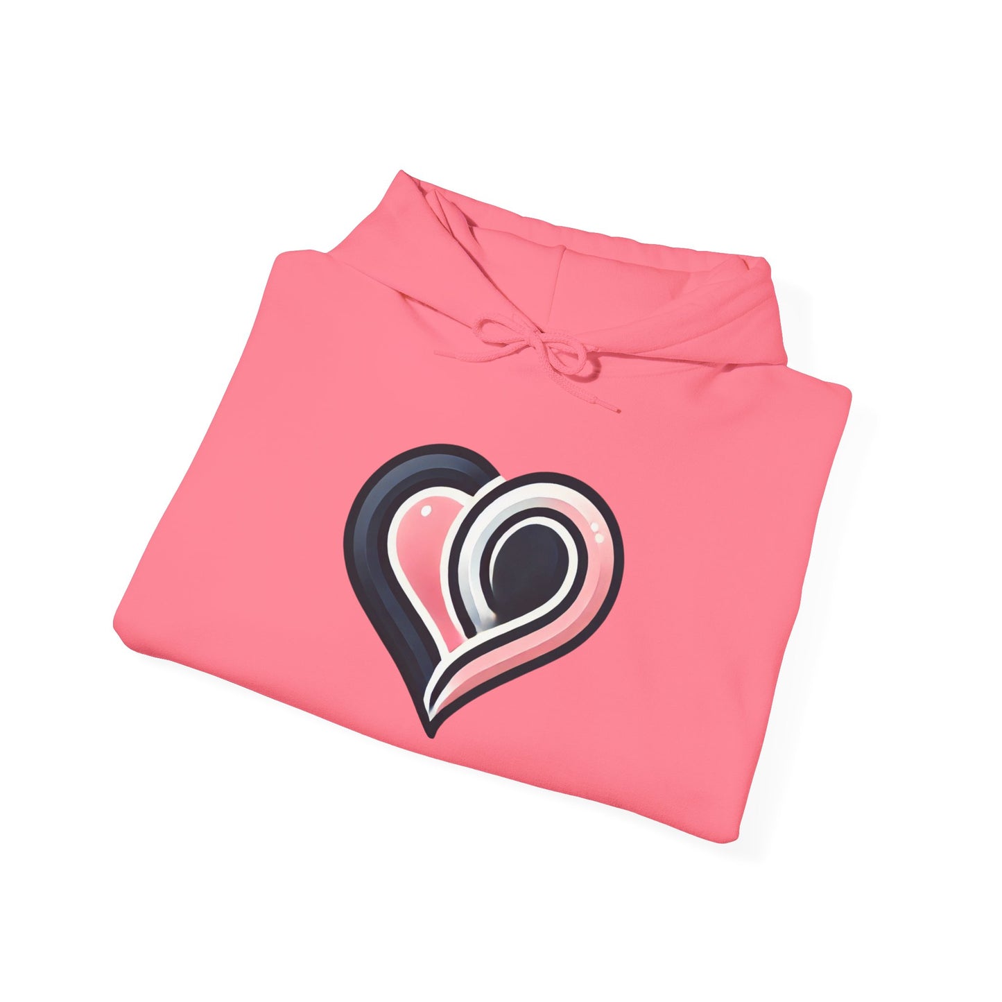 Cozy Heart Design Unisex Hoodie, Perfect for Valentine's Day, Gift for Couples, Love Apparel, Casual Comfort, Everyday Wear