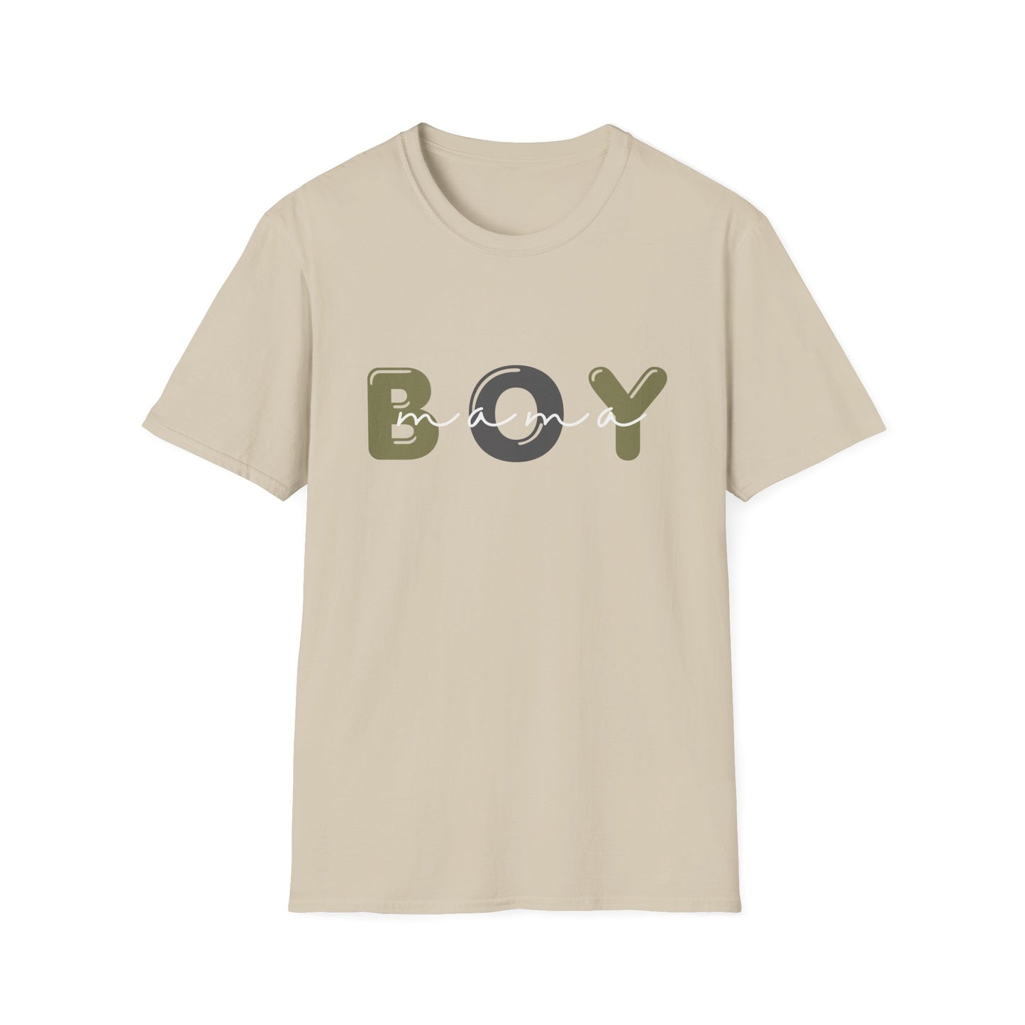 Boy Mama Unisex Softstyle T-Shirt, Casual Tee for Moms, Perfect Gift for Mother's Day, Summer Apparel, Family Matching Tee