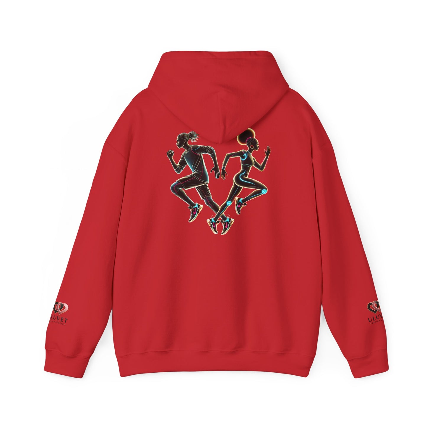 Dynamic Running Hooded Sweatshirt | Cozy Unisex Gift, Running Enthusiast Hoodie, Sportswear, Comfortable Style, Fitness Apparel