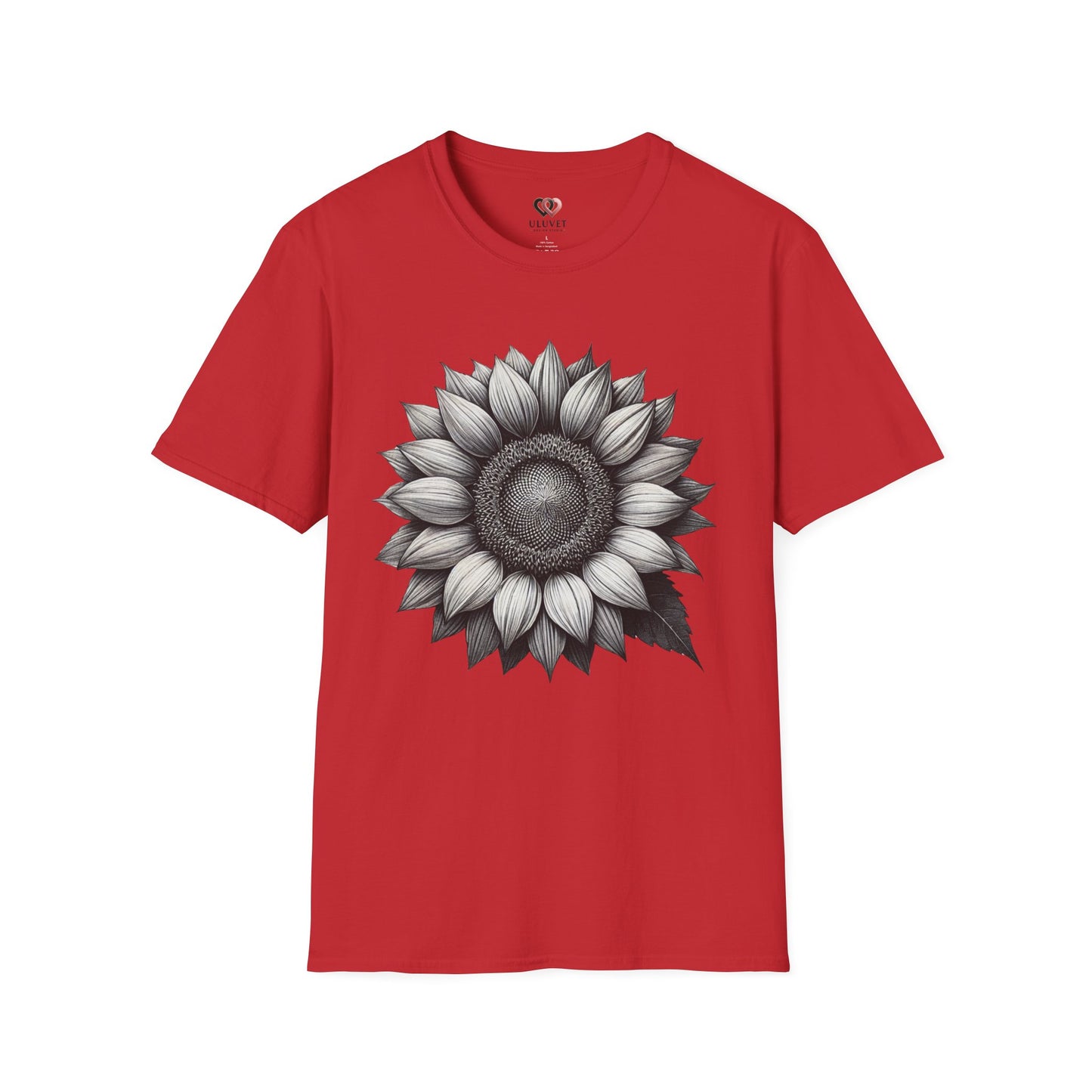 Sunflower Unisex Softstyle T-Shirt, Floral Graphic Tee, Plant Lover Gift, Casual Wear, Summer Style, Nature Enthusiast Apparel