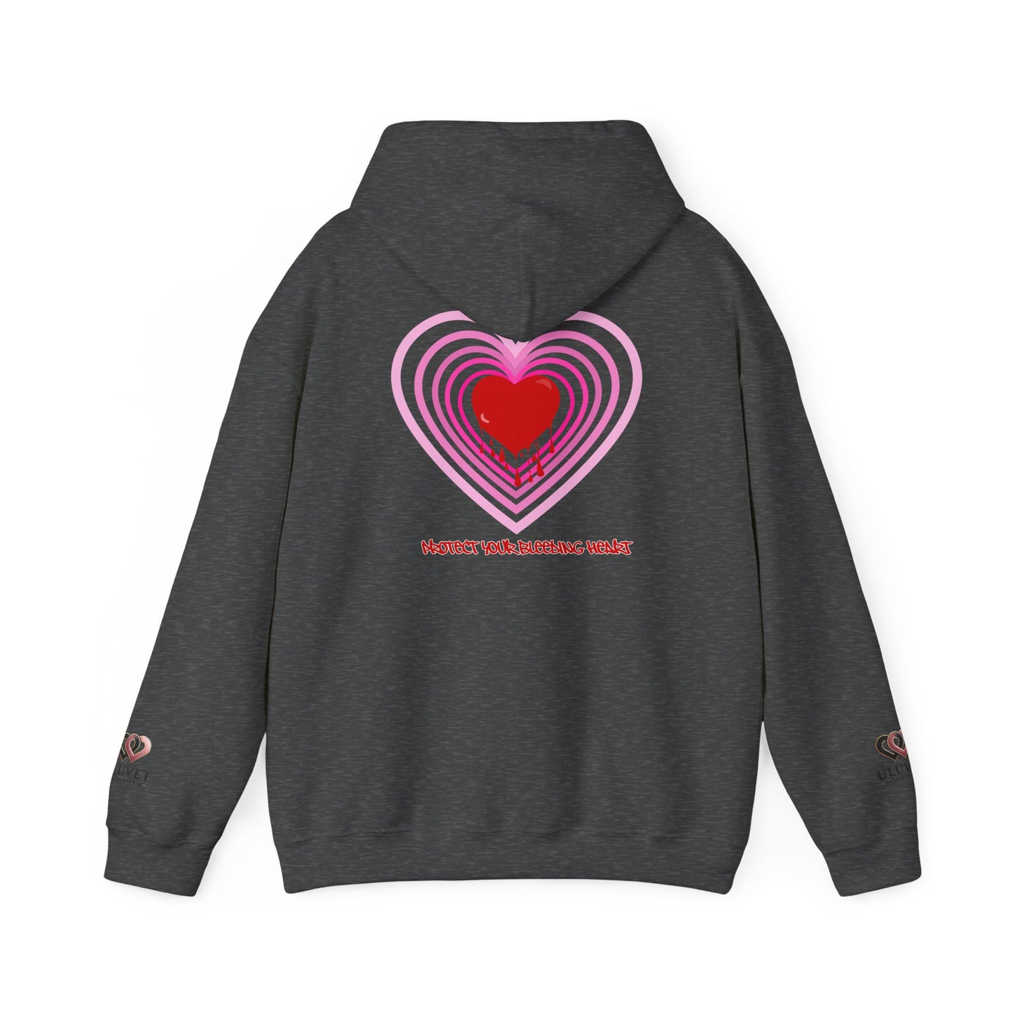 Valentine's Day Heart Hoodie, Cute Love Sweatshirt, Cozy Gift for Him/Her, Casual Loungewear, Comfortable Unisex Sweatshirt