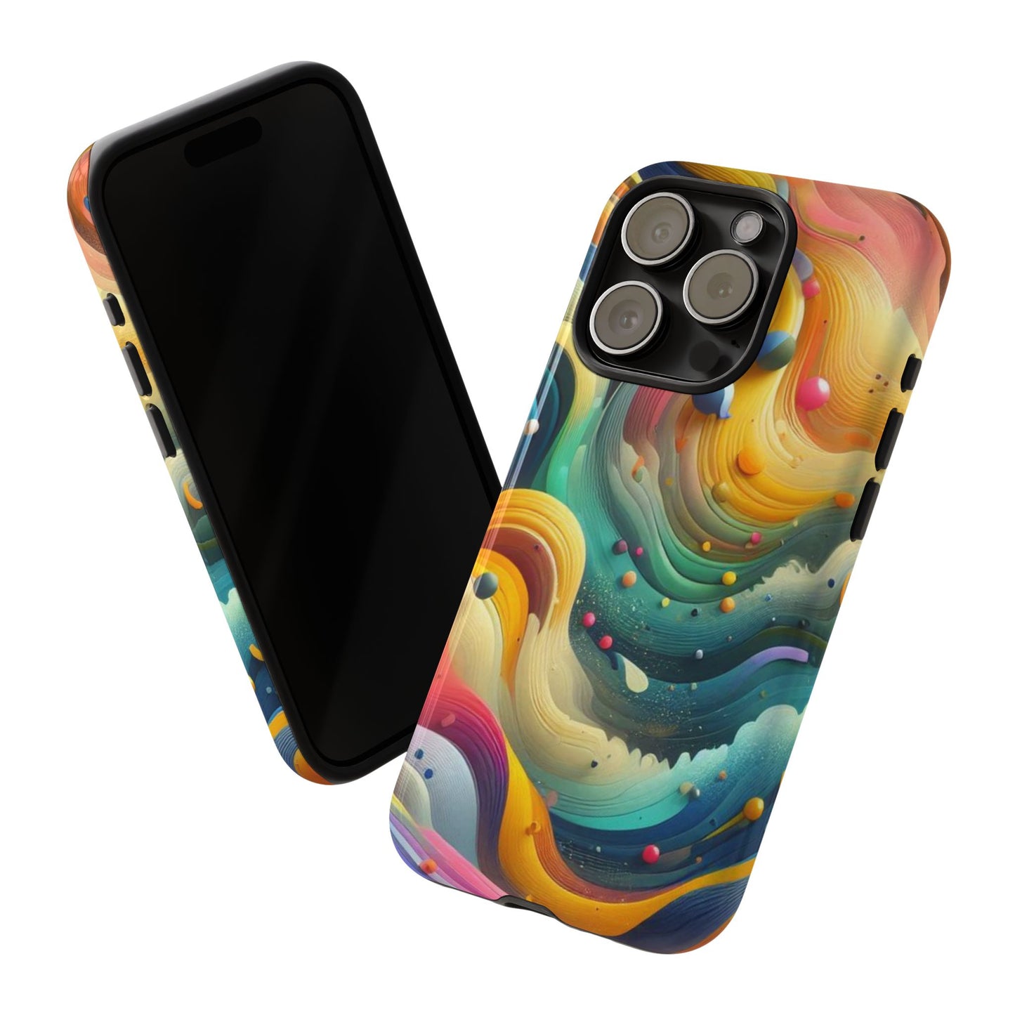 Colorful Abstract Phone Case - Tough Cases for Creative Spirits, Custom Phone Cover, Artistic Gift, Vibrant Accessories, Unique Design