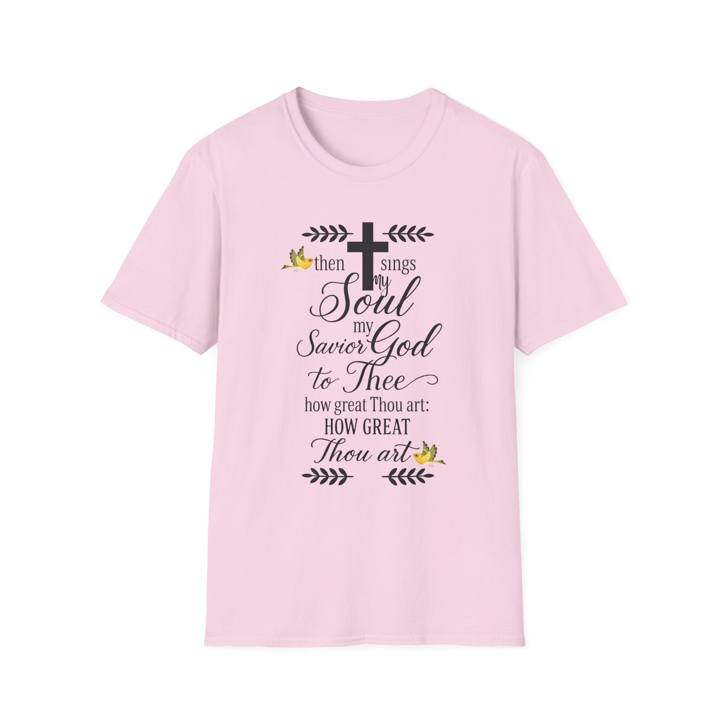 Faith-Inspired Unisex Softstyle T-Shirt, Spiritual Gift, Christian Apparel, Inspirational Wear, Perfect for Church, Everyday Comfort