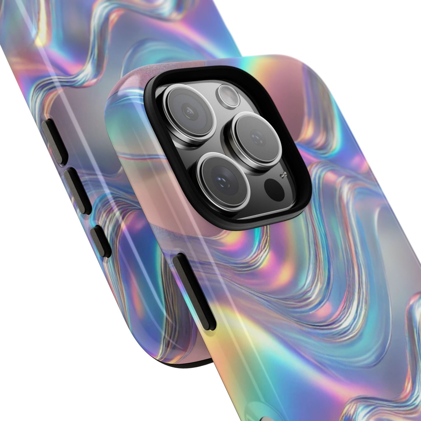 Iridescent Phone Case, Stylish Smartphone Cover, Trendy Tech Accessory, Colorful Gift for Her, Modern Design for Any Occasion
