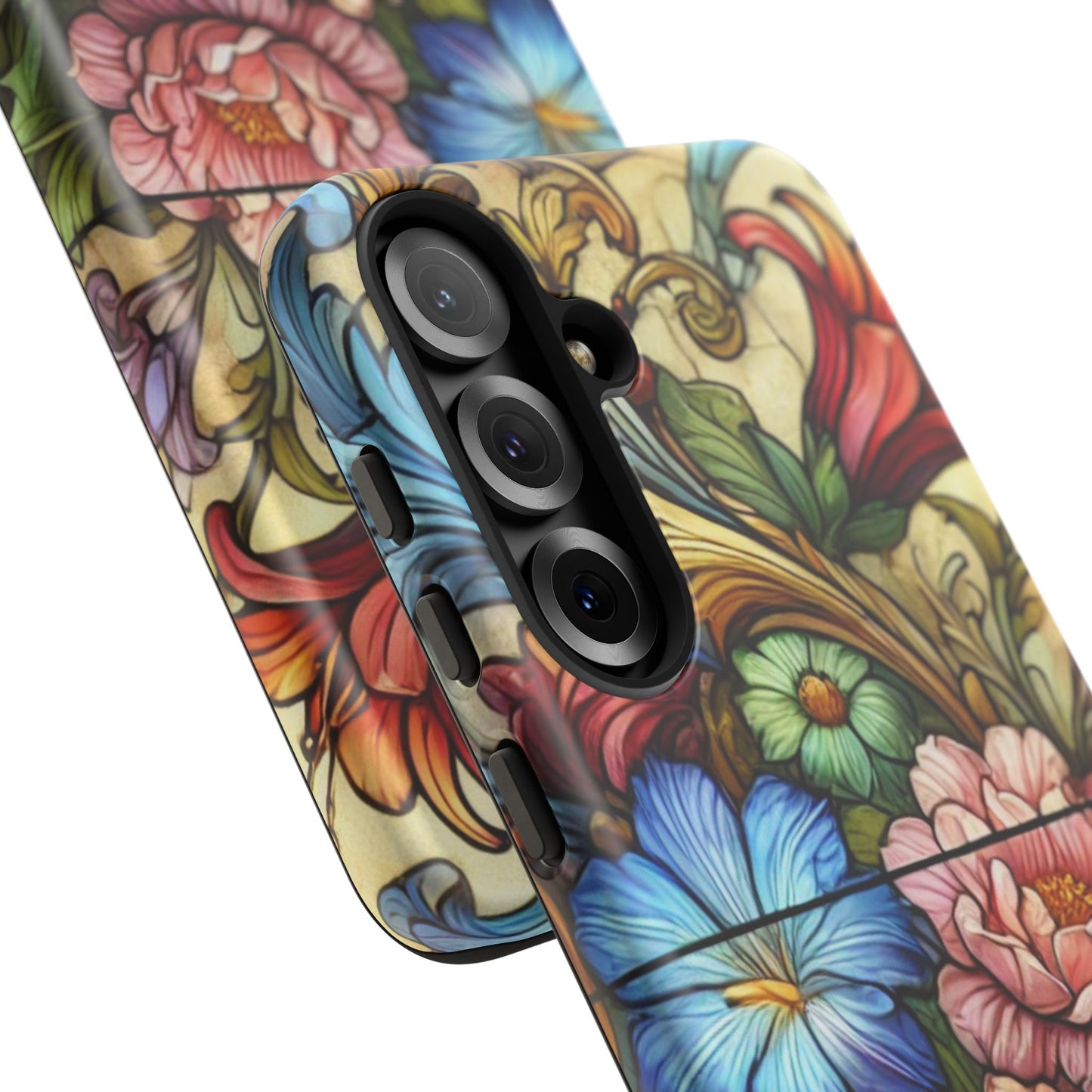Floral Phone Case, Tough Cases with Colorful Floral Design, Gift for Her, Elegant Phone Cover, Spring Vibes, Unique Design