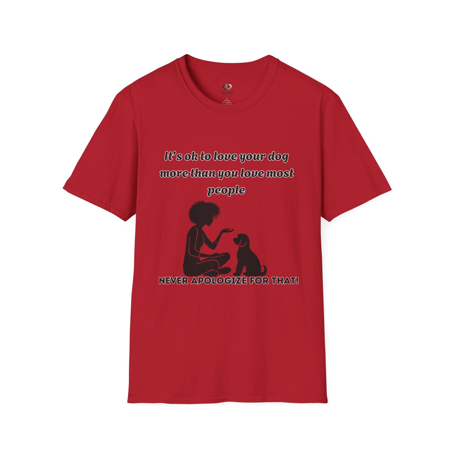 Dog Lover Unisex Softstyle T-Shirt - Perfect Gift for Pet Owners, Dog Moms, Animal Lovers, Casual Wear, Dog-Themed Apparel