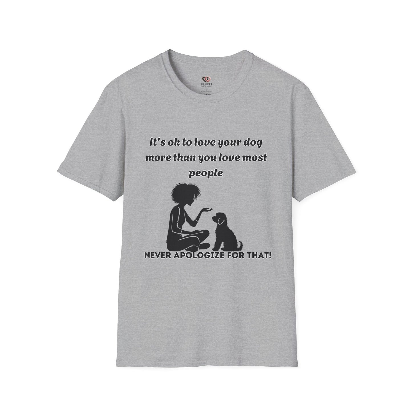 Dog Lover Unisex Softstyle T-Shirt - Perfect Gift for Pet Owners, Dog Moms, Animal Lovers, Casual Wear, Dog-Themed Apparel