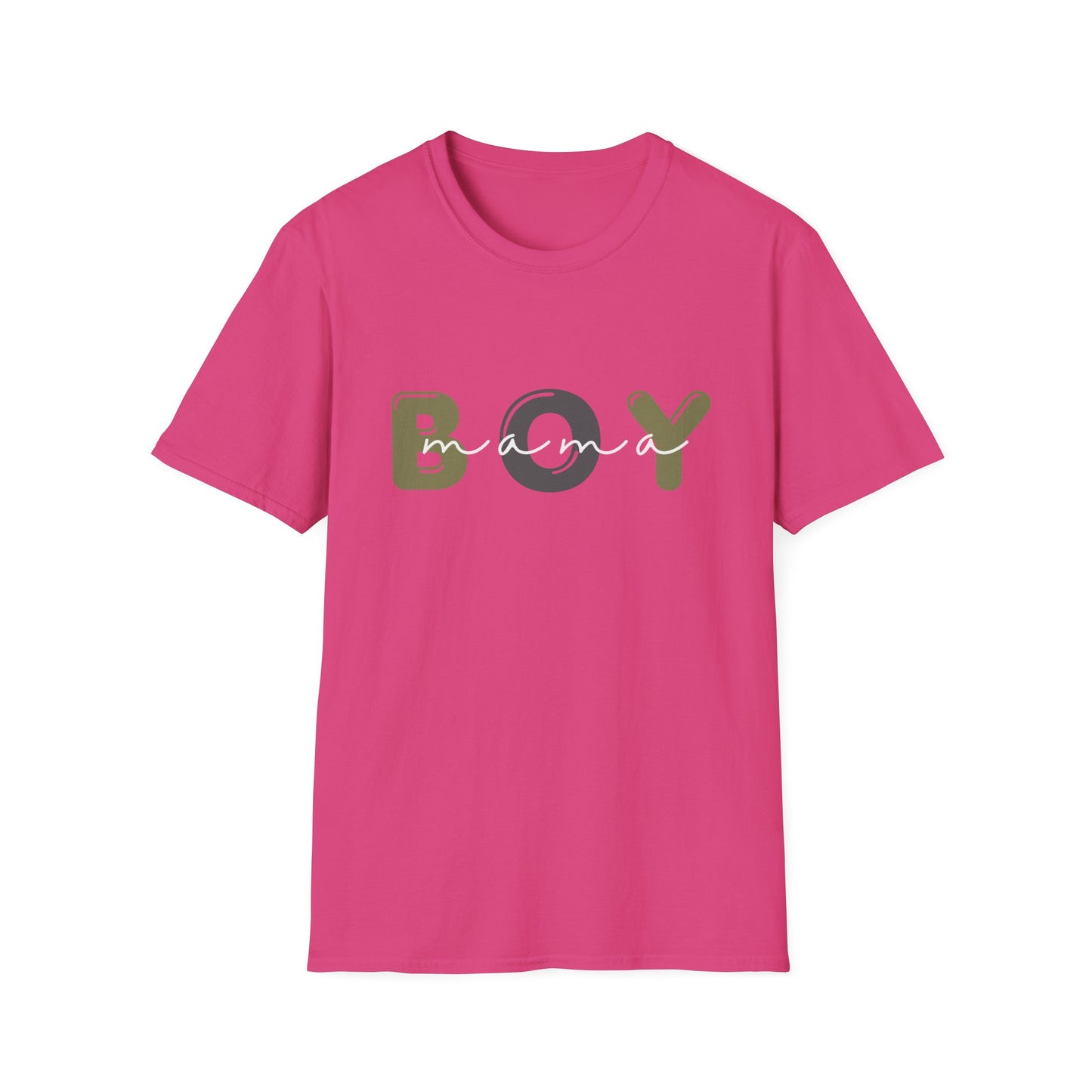 Boy Mama Unisex Softstyle T-Shirt, Casual Tee for Moms, Perfect Gift for Mother's Day, Summer Apparel, Family Matching Tee