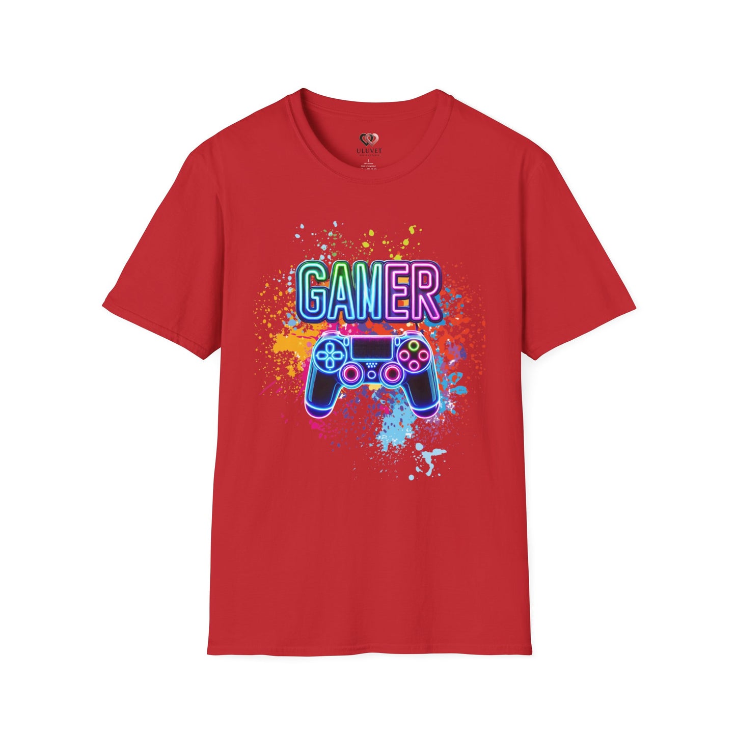 Gamer T-Shirt, Unisex Softstyle Tee, Fun Colors, Gamer Shirt, Gaming Tee, Video Game Tshirt, Casual Gamer Apparel