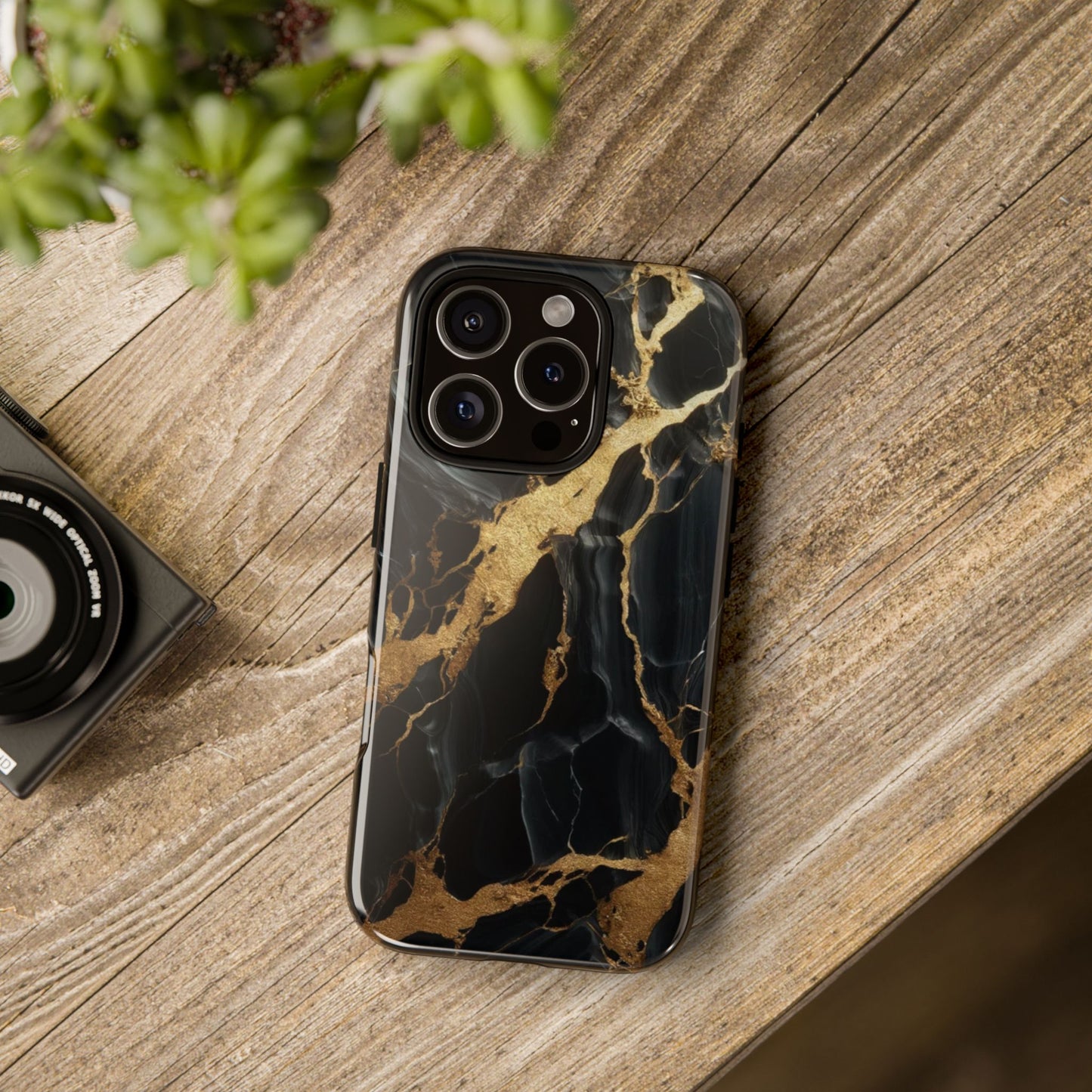 Marble Phone Case with Gold Accents | Tough Cases | Luxury Phone Cover for Him/Her | Elegant Accessory | Gift for Birthdays, Holidays