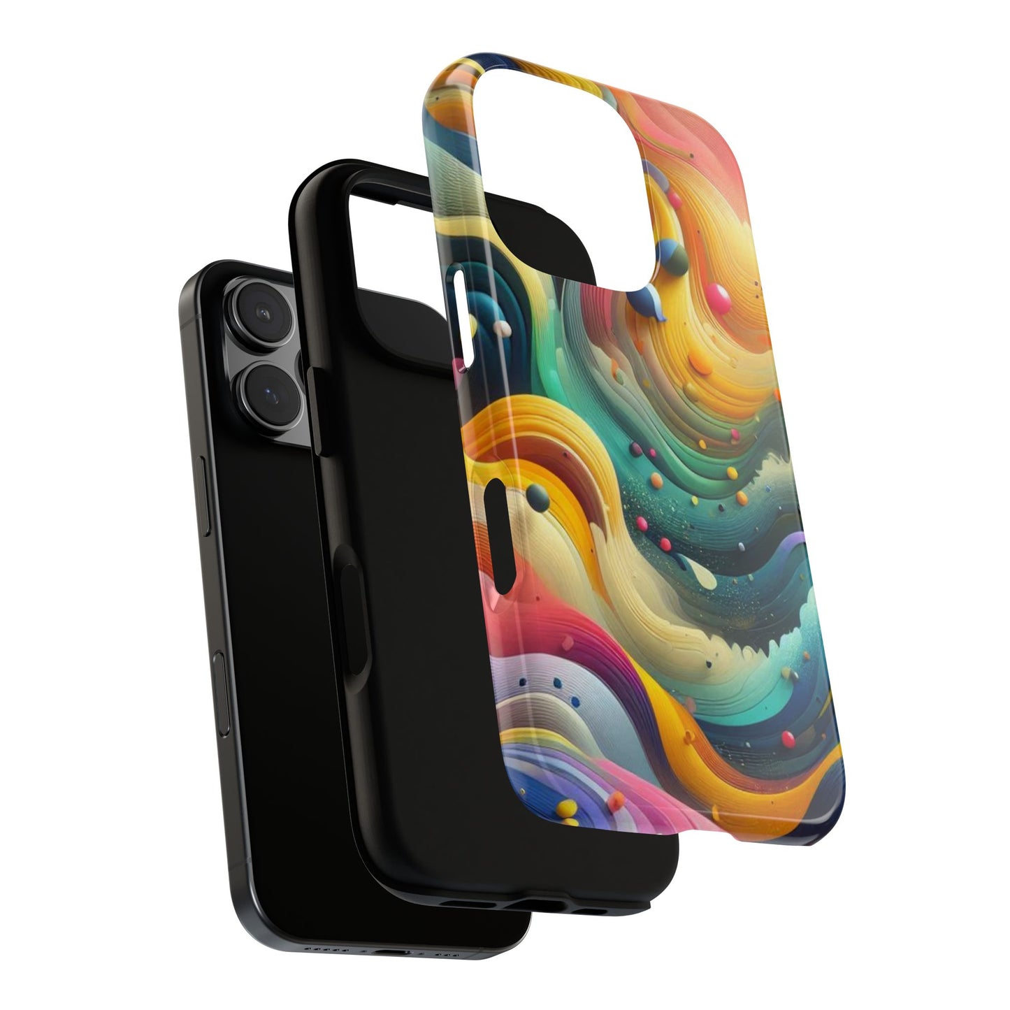Colorful Abstract Phone Case - Tough Cases for Creative Spirits, Custom Phone Cover, Artistic Gift, Vibrant Accessories, Unique Design