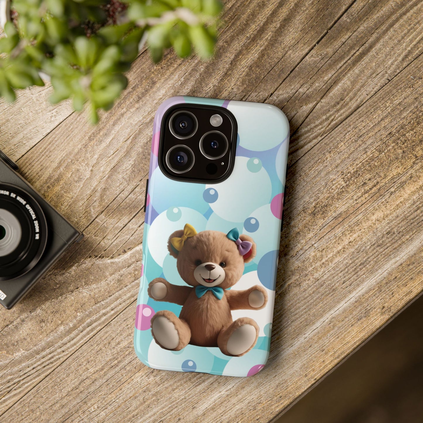Cute Teddy Bear Phone Case for Kids, Fun and Whimsical Design, Durable Protection, Great Gift for Birthdays, Holidays, Baby Shower