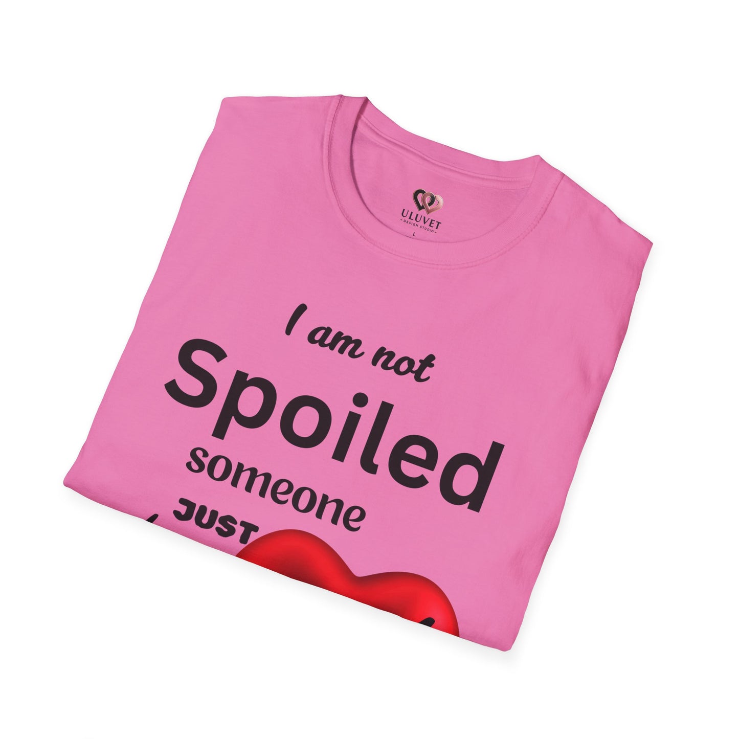 Fun Heart Graphic Tee for Spoiled Ones - Perfect Gift for Birthdays, Anniversaries, Galentine's Day, Summer Outfits, Casual Wear